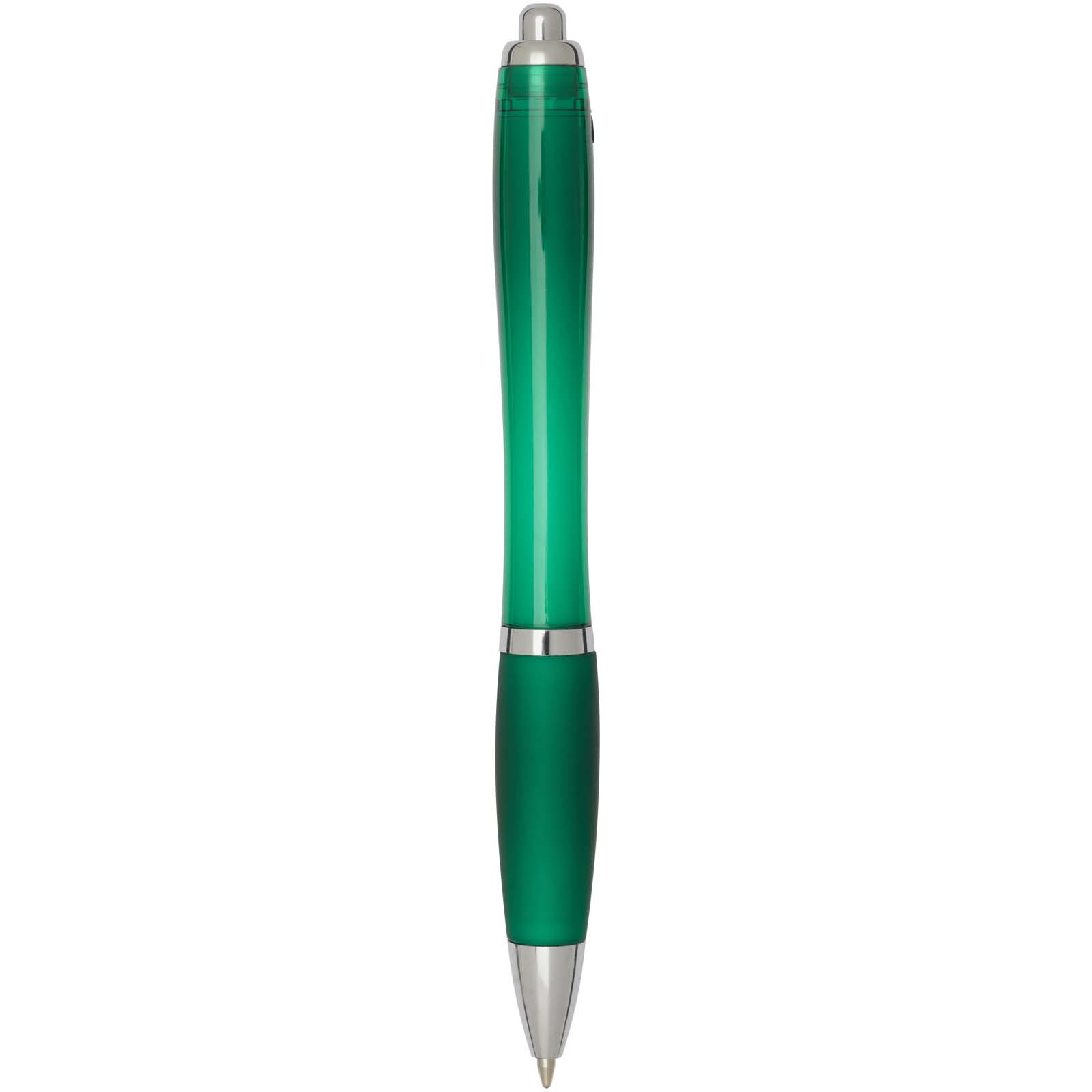 Nash RCS Kugelschreiber aus recyceltem Kunststoff mit farbigem Schaft und Griff (schwarze Tinte)