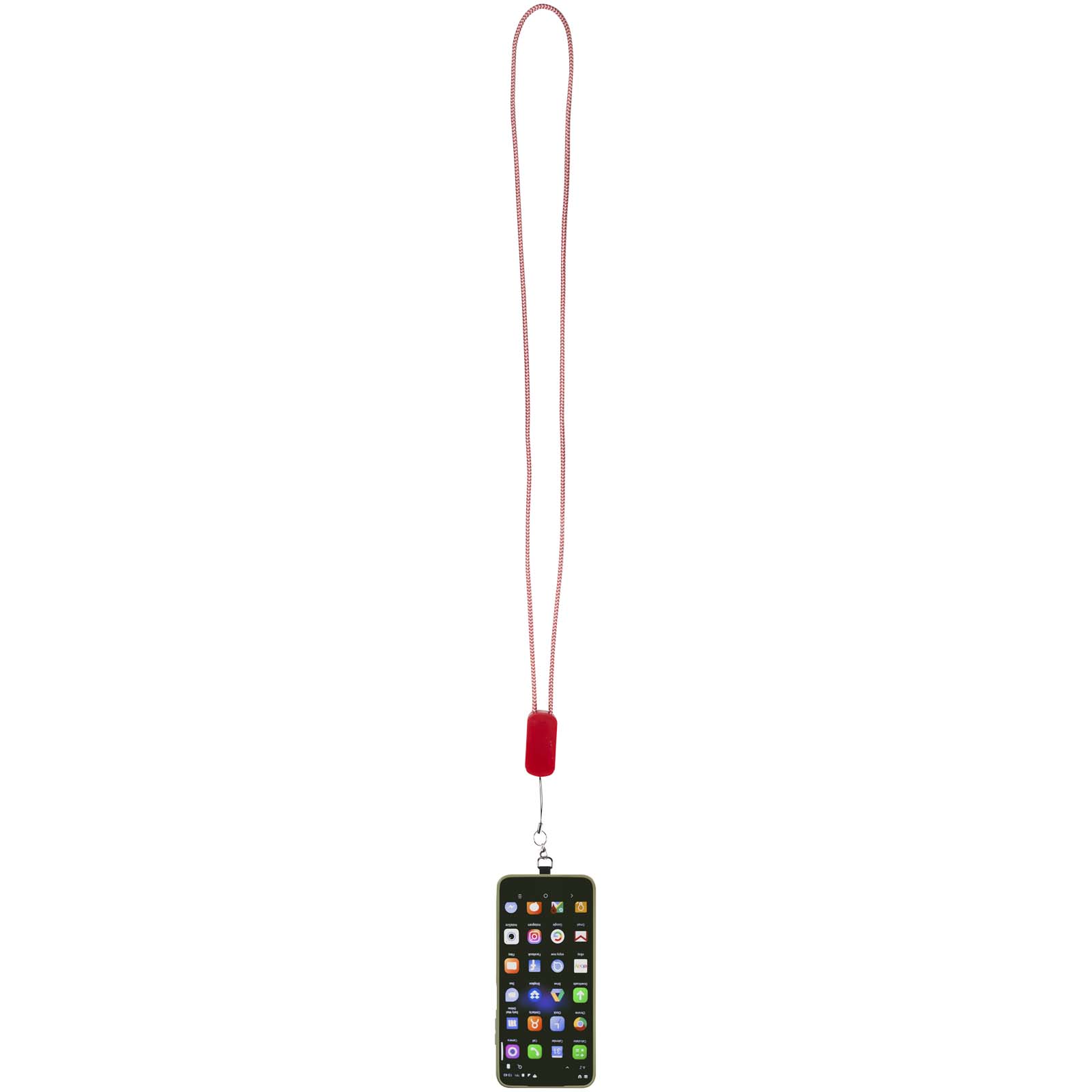 Anser Smartphone Lanyard aus recyceltem Kunststoff mit 27 W 5-in-1 integriertem Kabel