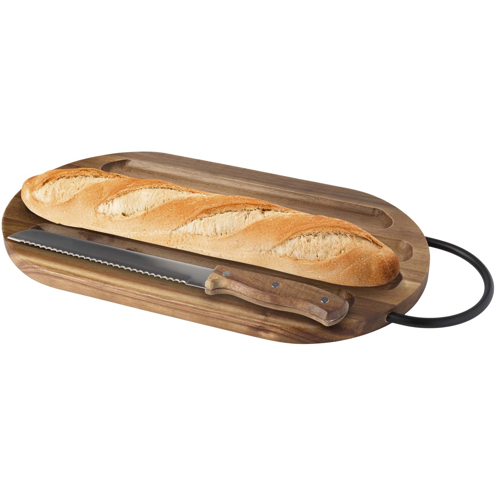 Prestige Akazienholz Schneidebrett mit Brotmesser Prestige Akazienholz Schneidebrett mit Brotmesser