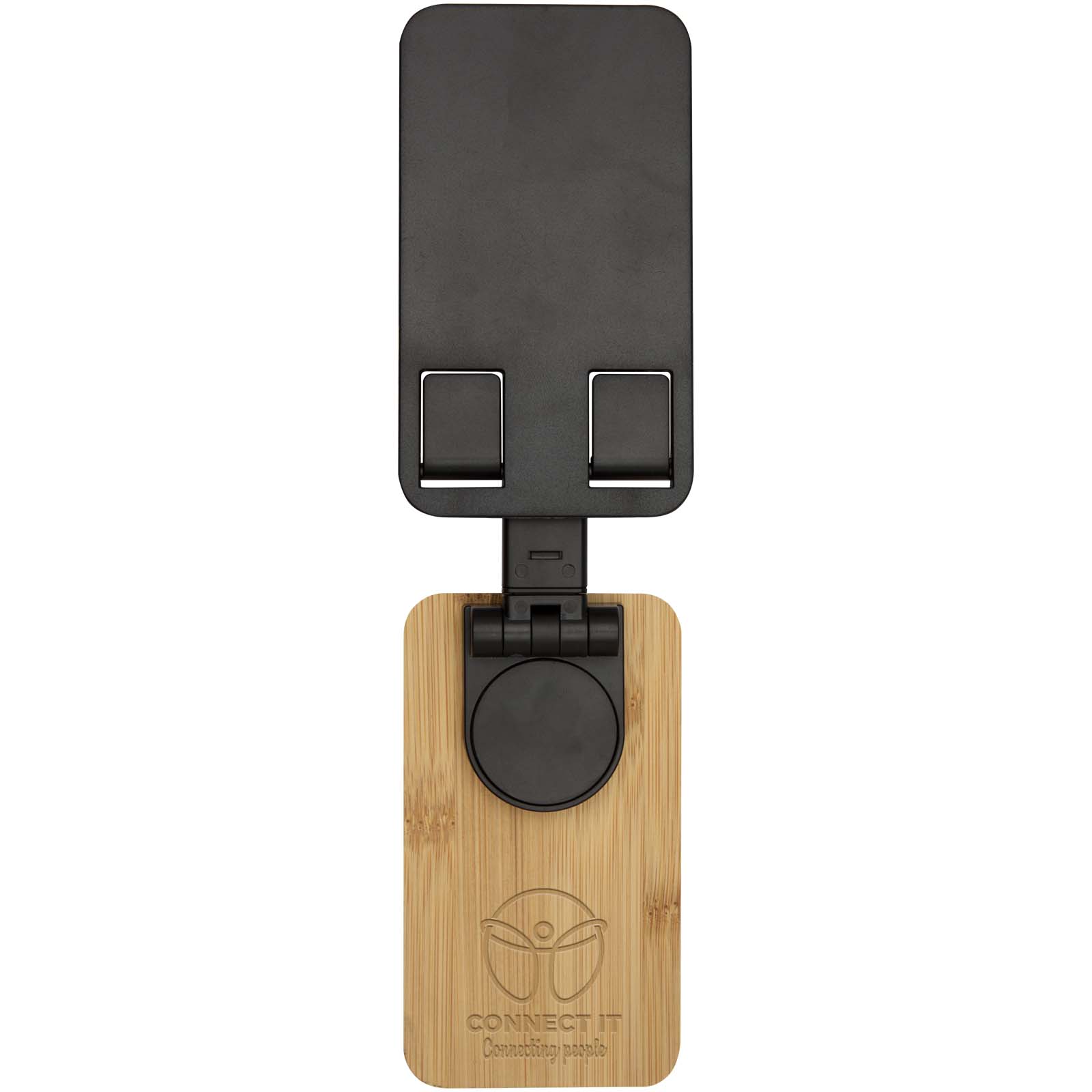 Alfirk Klappbare Smartphonehalterung  aus recyceltem Kunststoff mit Bambusdetails