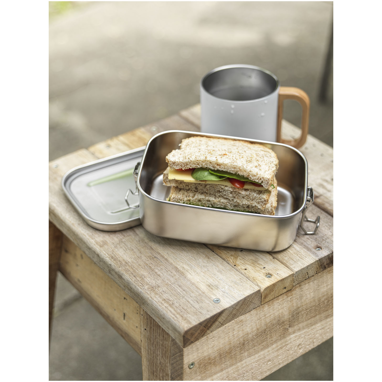 Titan 750 ml Lunchbox aus recyceltem Edelstahl
