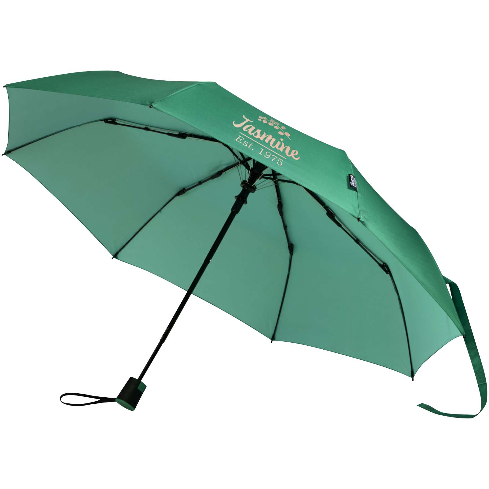Agnes 21" faltbarer RPET-Regenschirm mit automatischer Öffnung