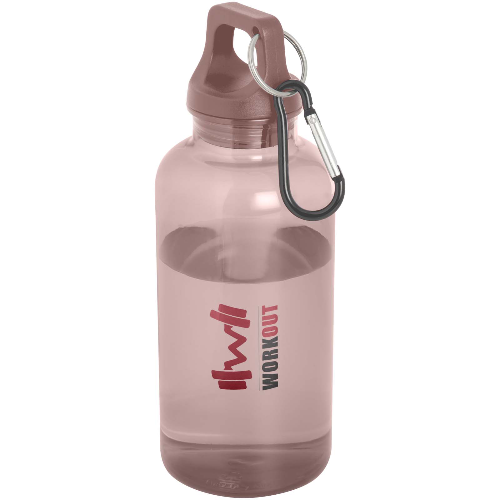Oregon 400 ml RCS-zertifizierte Trinkflasche aus recyceltem Kunststoff mit Karabiner 