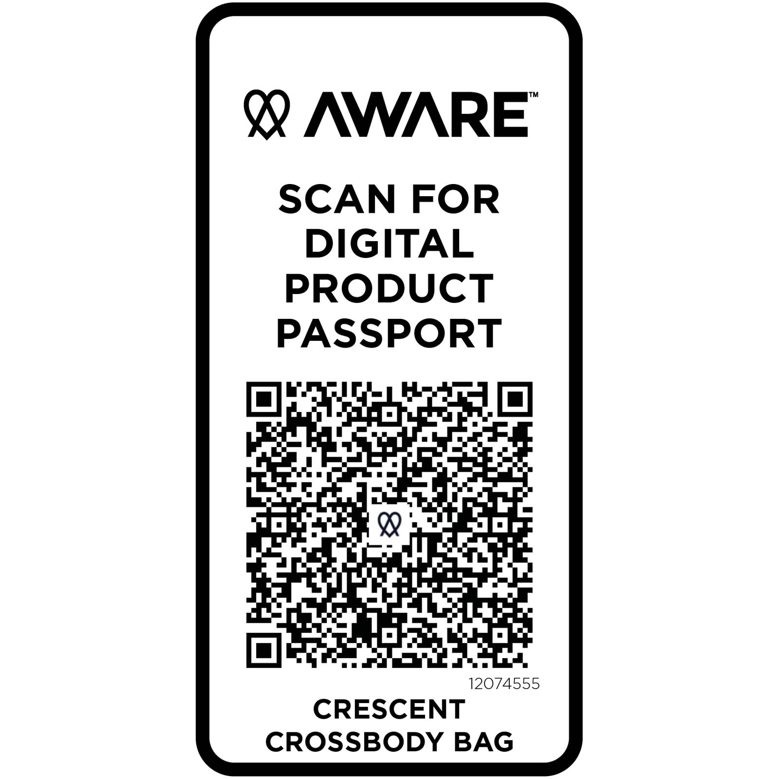Crescent 500 g/m² Aware™ recycelte Umhängetasche