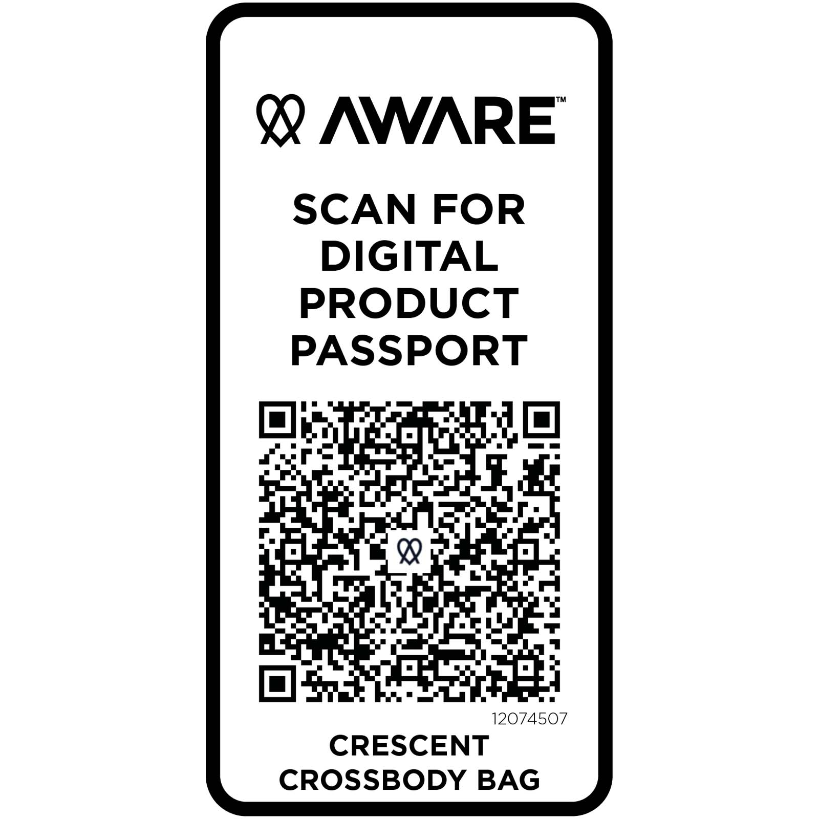 Crescent 500 g/m² Aware™ recycelte Umhängetasche