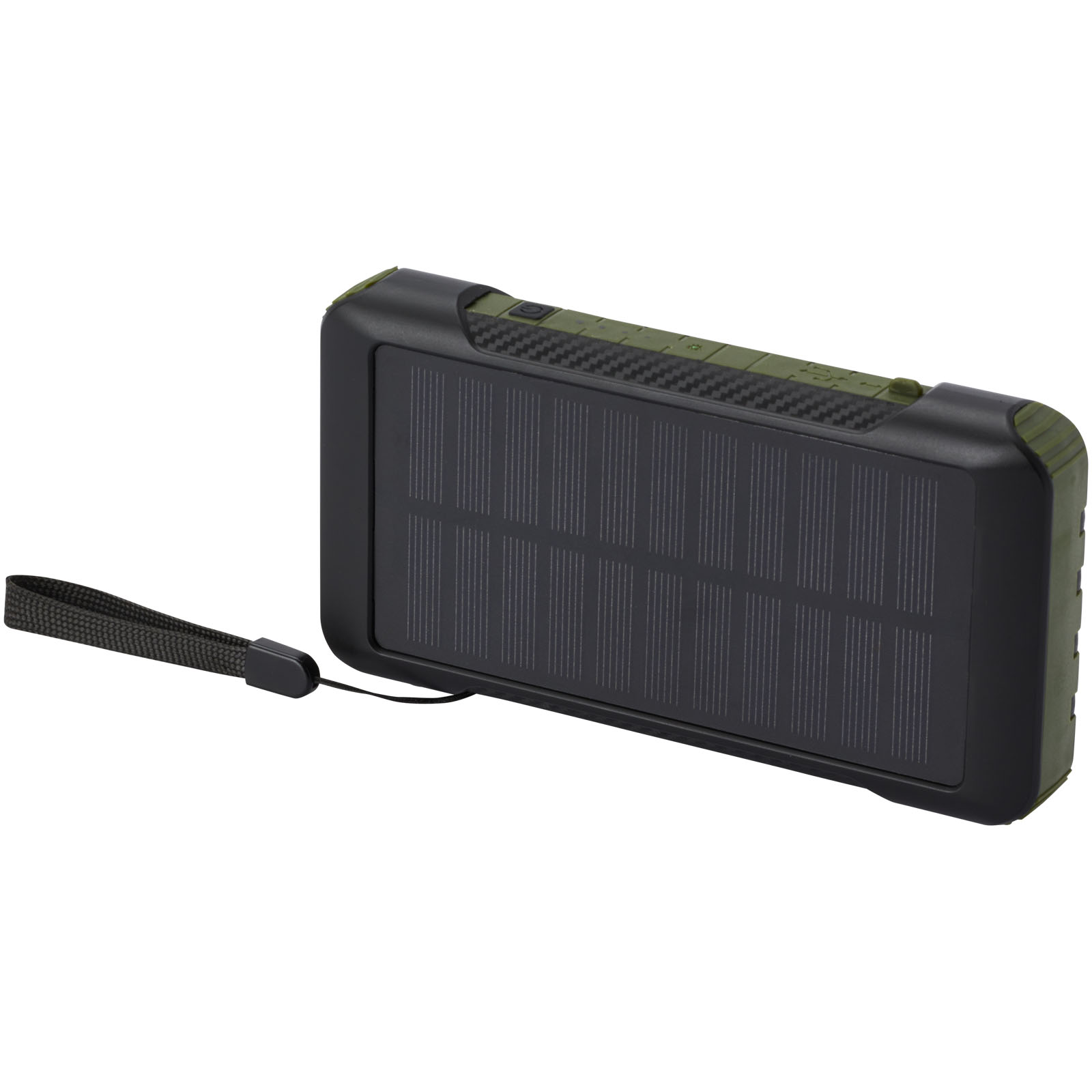 Soldy 10.000 mAh Solardynamo-Powerbank aus recyceltem GRS Kunststoff Soldy 10.000 mAh Solardynamo-Powerbank aus recyceltem GRS Kunststoff
