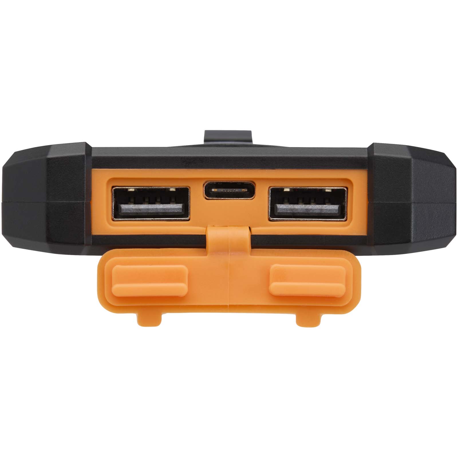 Altair 10 W 5000 mAh robuste Solar Powerbank aus recyceltem Kunststoff mit integrierter Taschenlampe