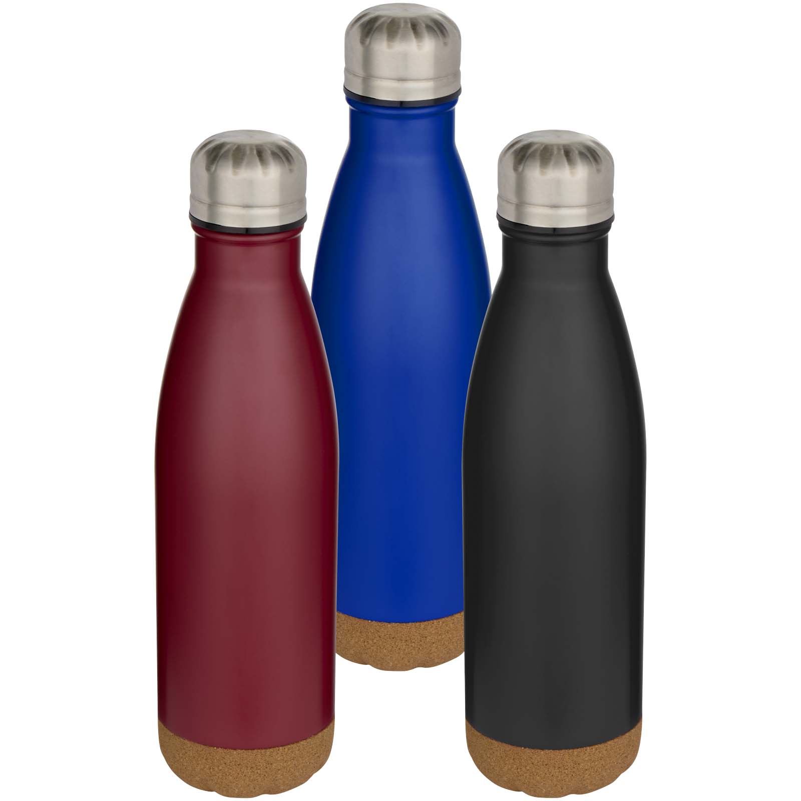 Cove 500 ml doppelwandige, vakuumisolierte Trinkflasche aus Edelstahl mit Korkdetails