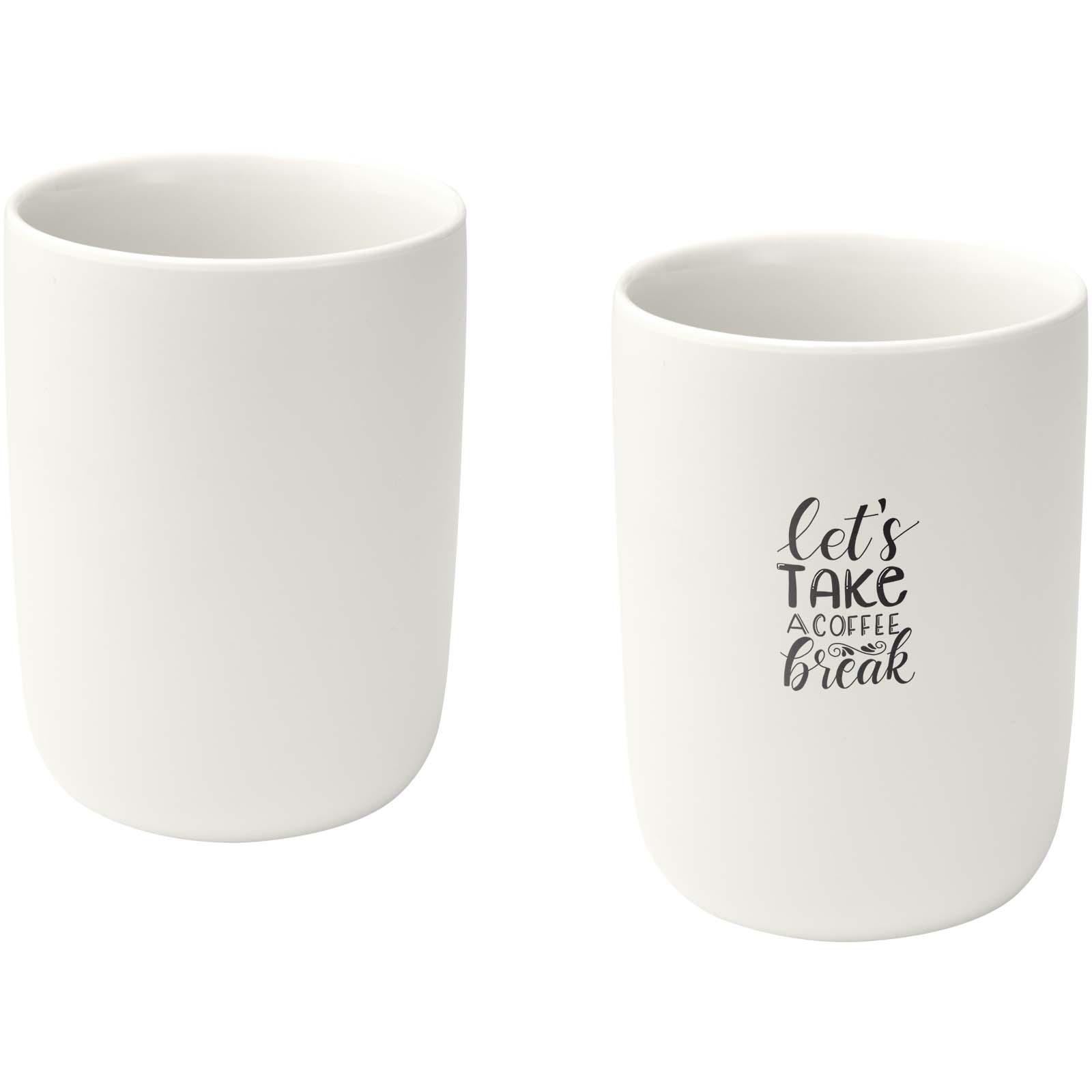 Male 350 ml Keramiktassen – 2er-Set