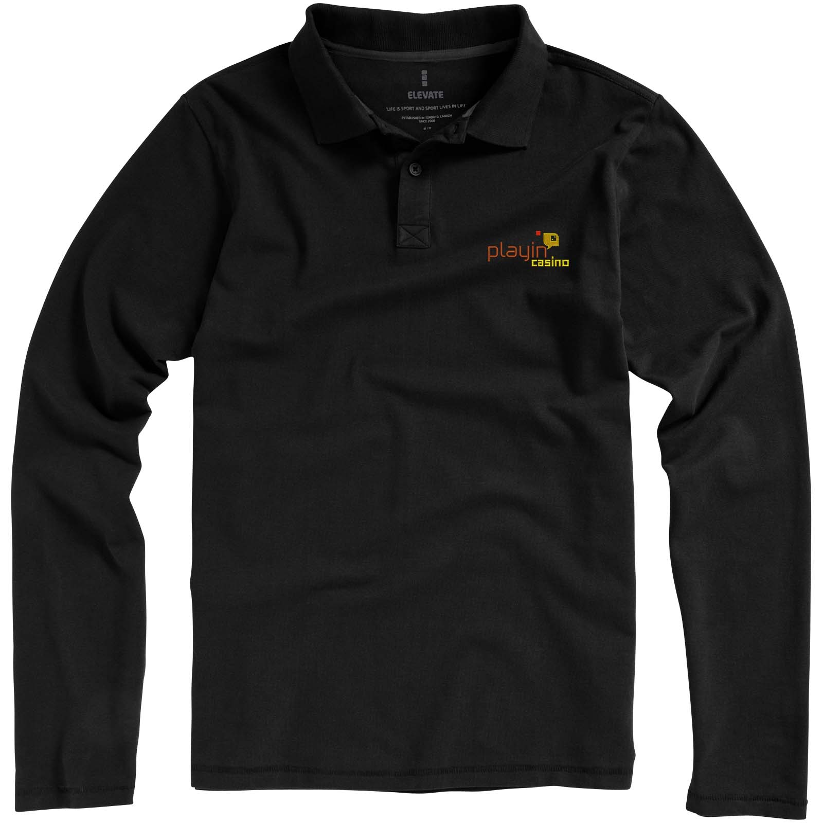 Calgary Langarm Poloshirt für Herren