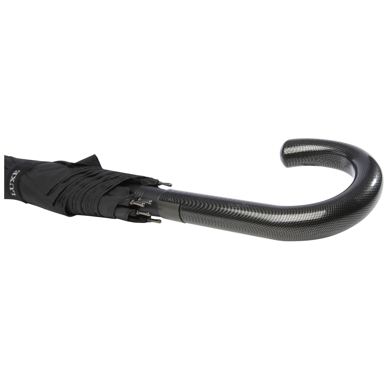 Fontana 23" Automatikschirm mit Karbonoptik und gebogenem Griff