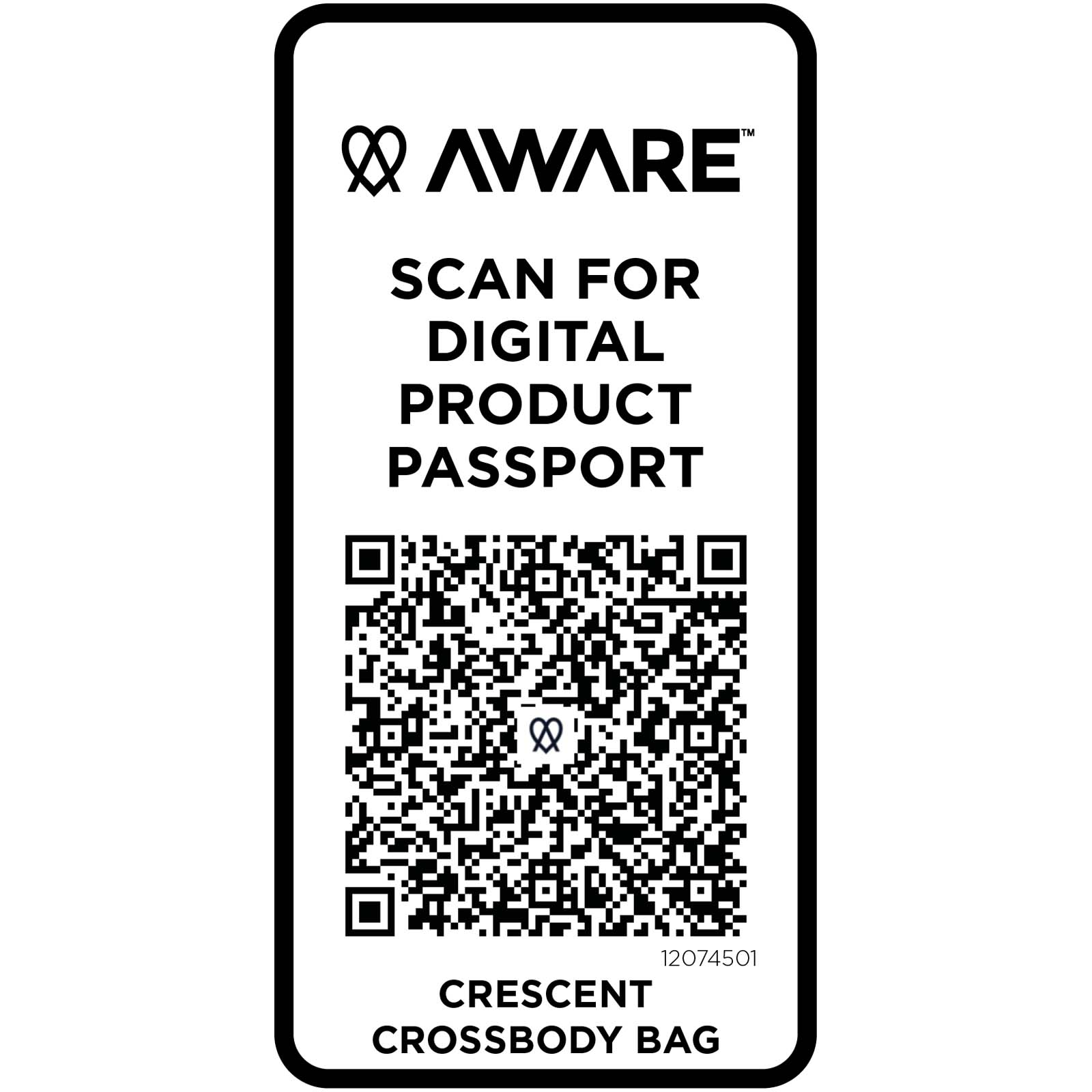 Crescent 500 g/m² Aware™ recycelte Umhängetasche