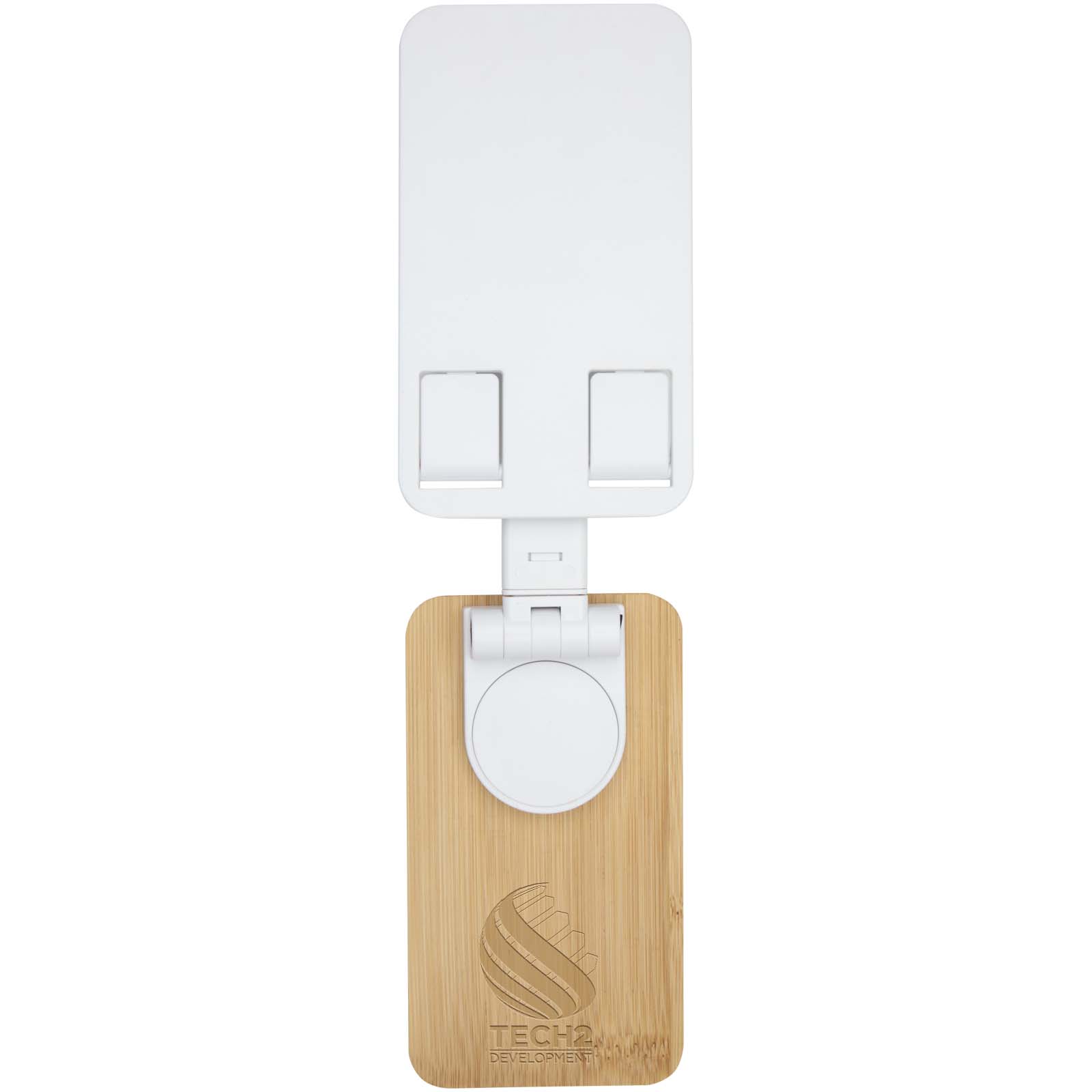 Alfirk Klappbare Smartphonehalterung  aus recyceltem Kunststoff mit Bambusdetails