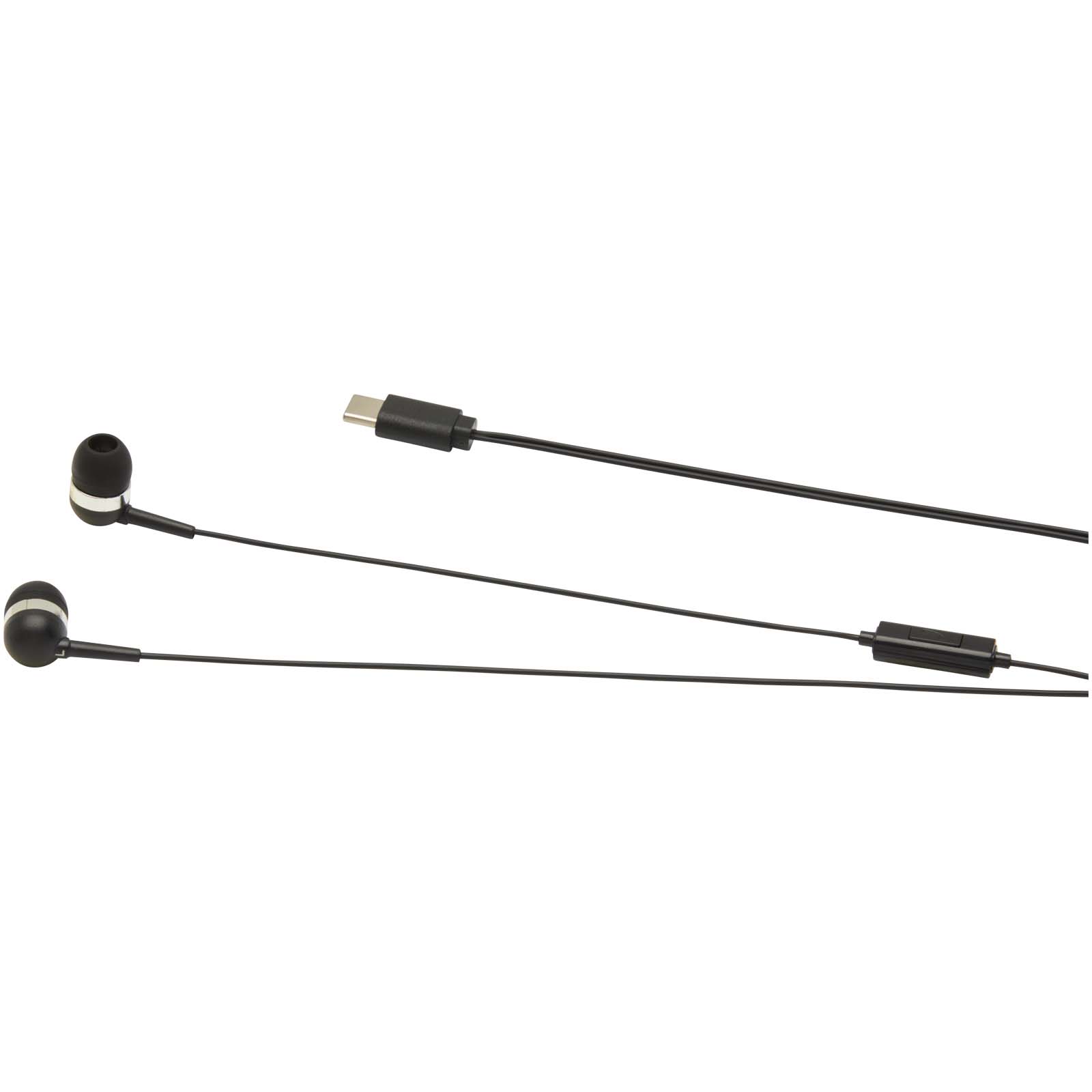 Baekdu kabelgebundenes Headset Typ-C mit Aufbewahrungsbox aus recyceltem Kunststoff