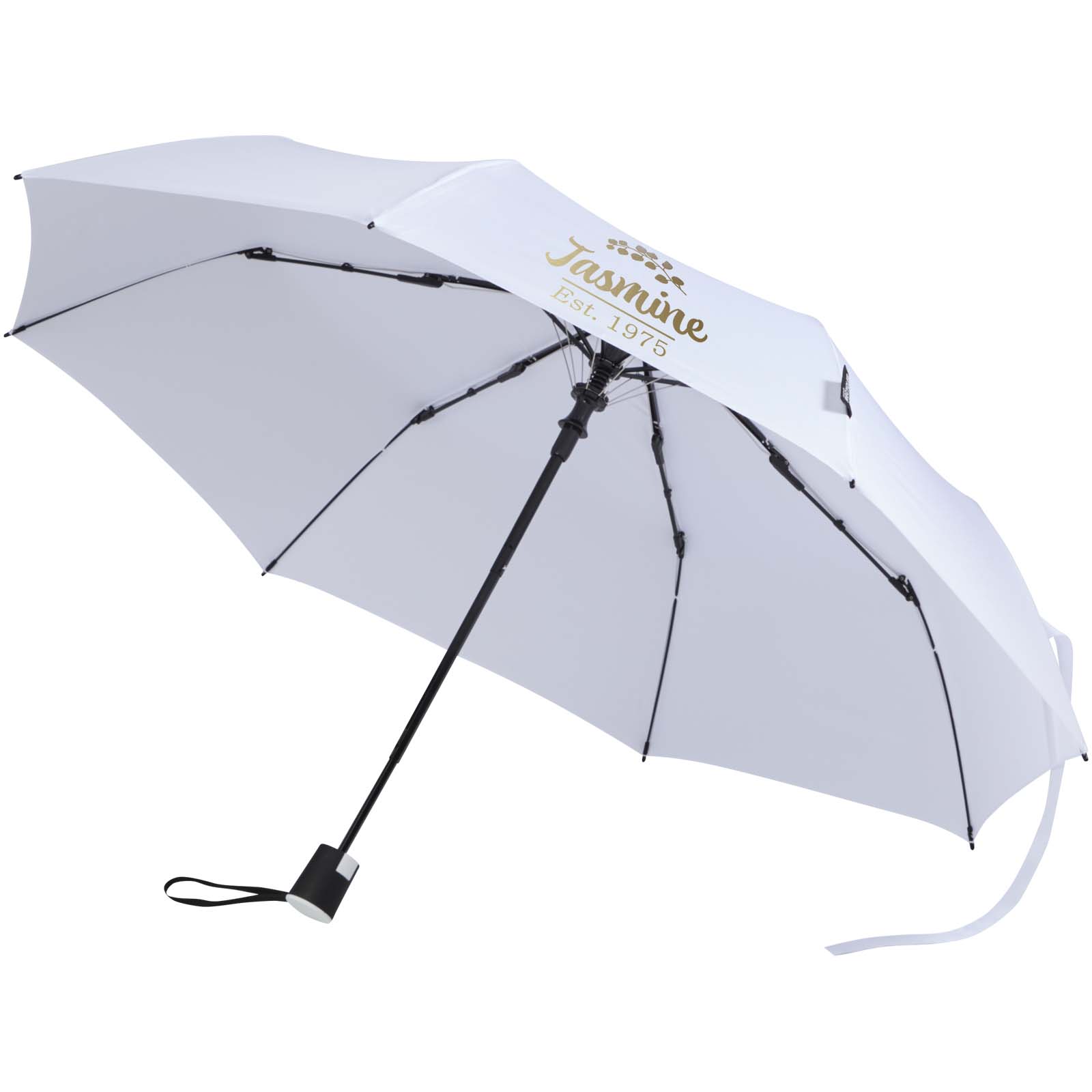 Agnes 21" faltbarer RPET-Regenschirm mit automatischer Öffnung