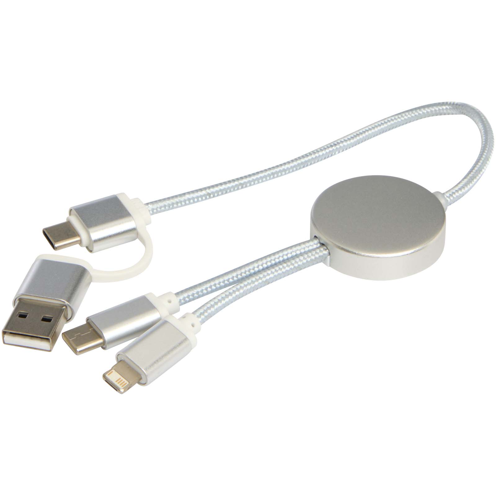 Alasia 30 cm 5-in-1 Kabel aus recyceltem Kunststoff für Datenübertragung und 27W Schnellladung