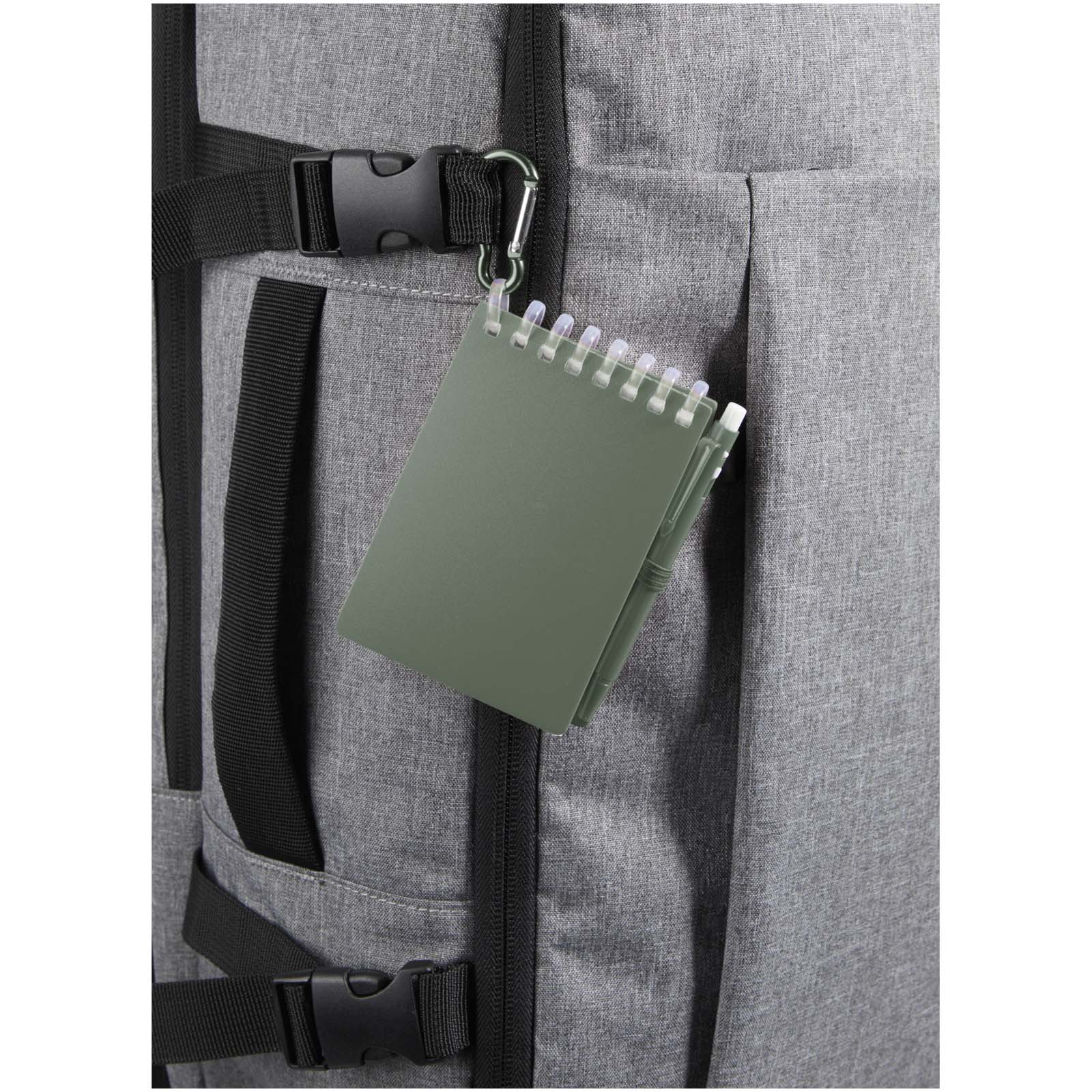 Lig Mini Recyceltes Outdoor-Softcover Notizbuch und Kugelschreiber Set (schwarze Mine)