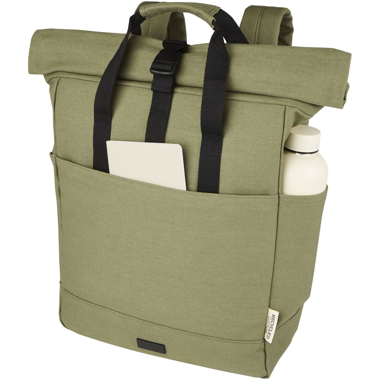 Joey 15" GRS Rolltop Laptoprucksack aus recyceltem Canvas 15 L
