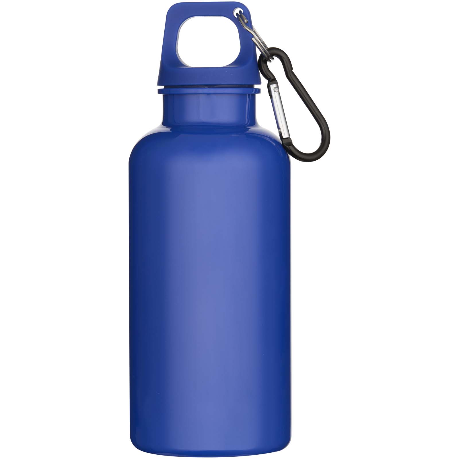 Oregon 400 ml einfarbige RS-zertifizierte Trinkflasche aus recyceltem Kunststoff mit Karabinerhaken 