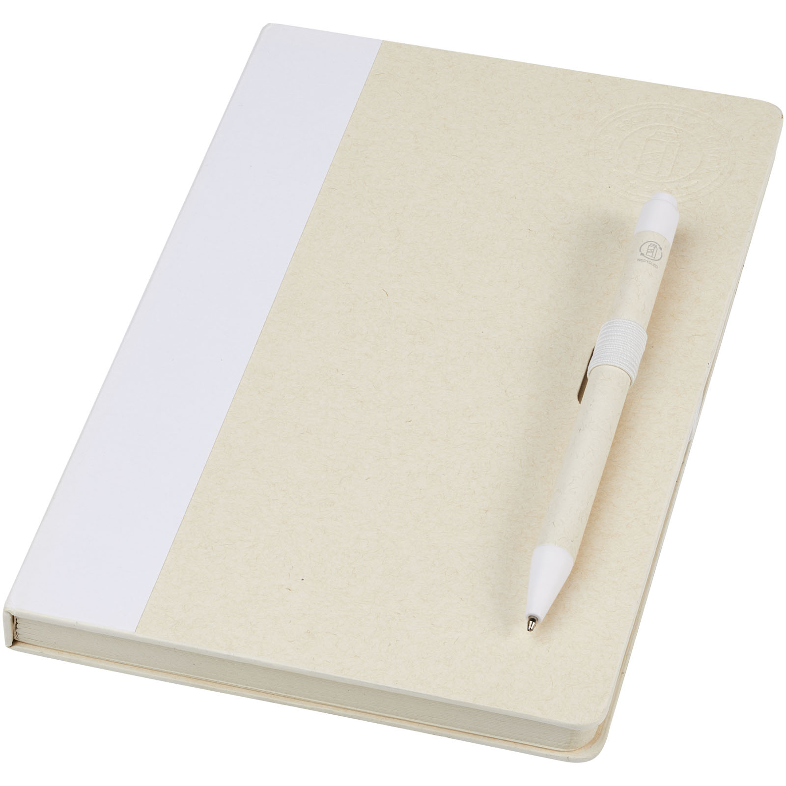Dairy Dream A5 Notizbuch und Kugelschreiber-Set aus recyceltem Milchkarton Dairy Dream A5 Notizbuch und Kugelschreiber-Set aus recyceltem Milchkarton
