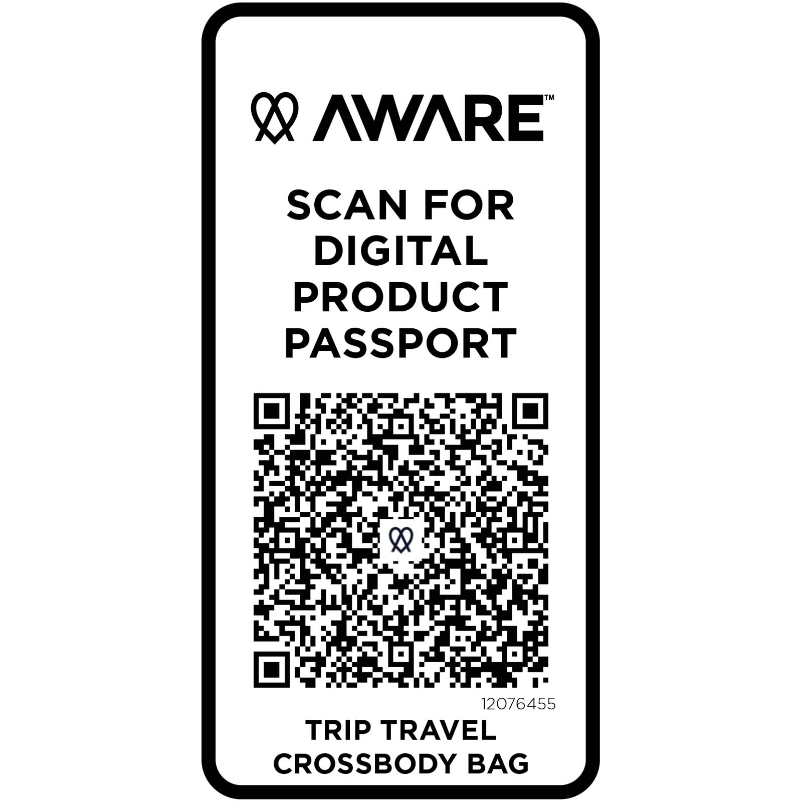 Trip Aware™ Recycelte Reisetasche mit Schultergurt 1 L 