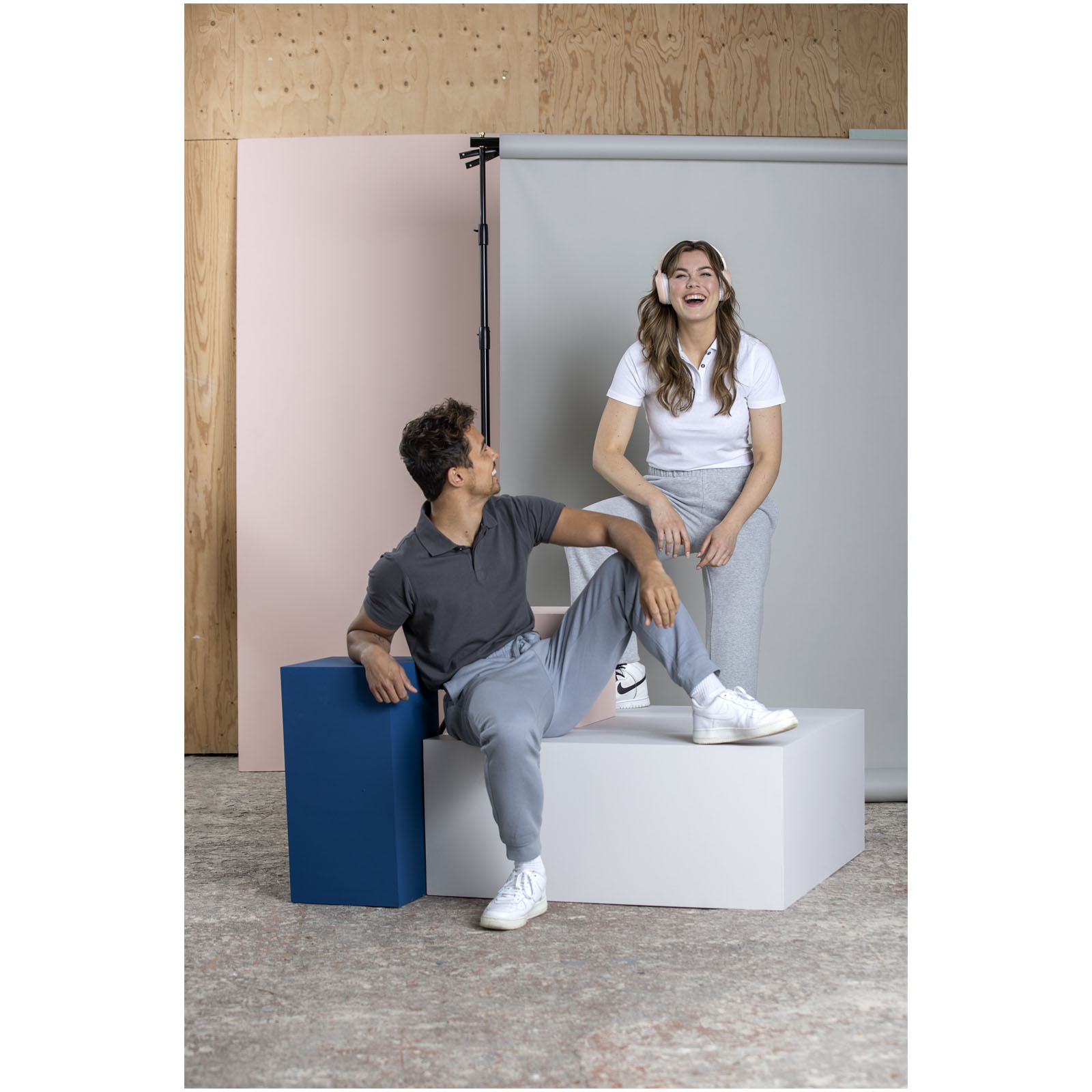 Graphite Poloshirt aus Bio-Baumwolle für Damen