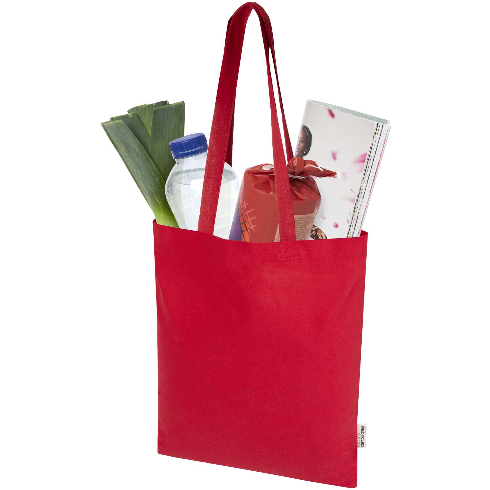 Madras Blend 140 g/m² Tragetasche aus GRS-recycelter Baumwolle 7L