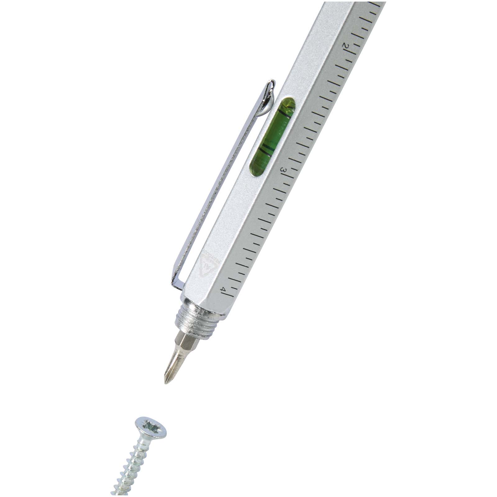 Dora Multifunktionsstift aus recyceltem Aluminium (schwarze Mine)