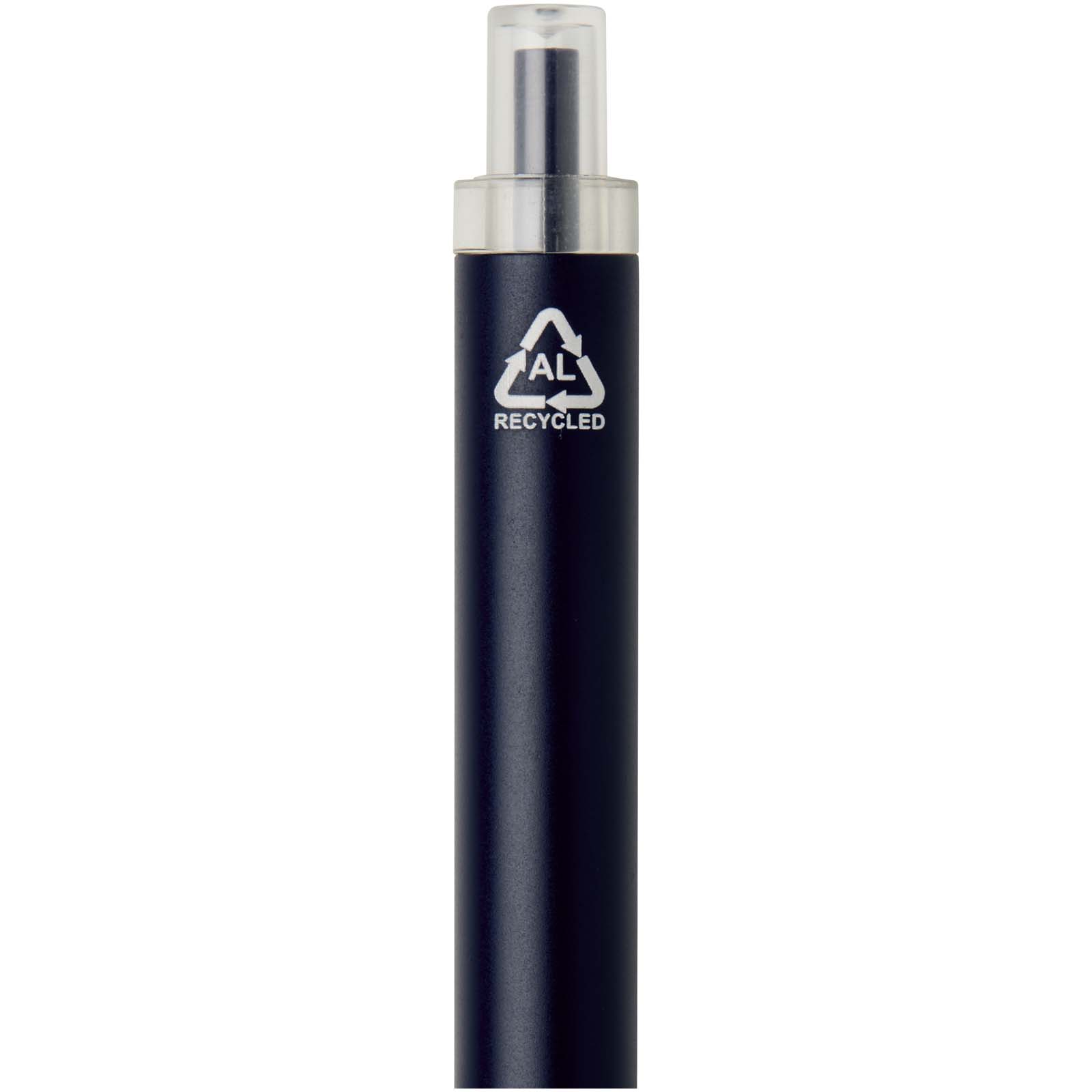 Spectrum Kugelschreiber aus recyceltem Aluminium blaue Tinte