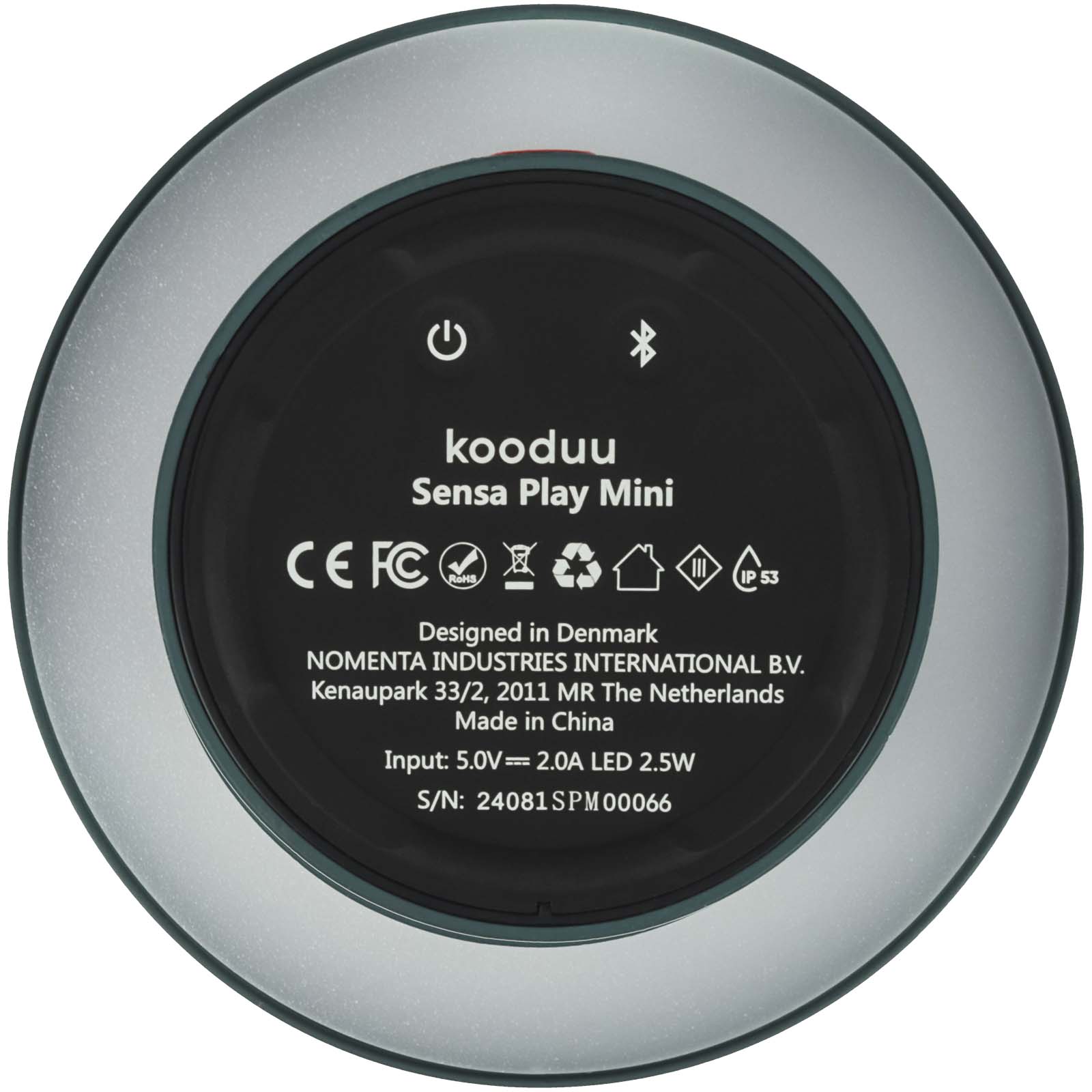 Kooduu Sensa Play Mini Tragbarer Lautsprecher mit Leuchte