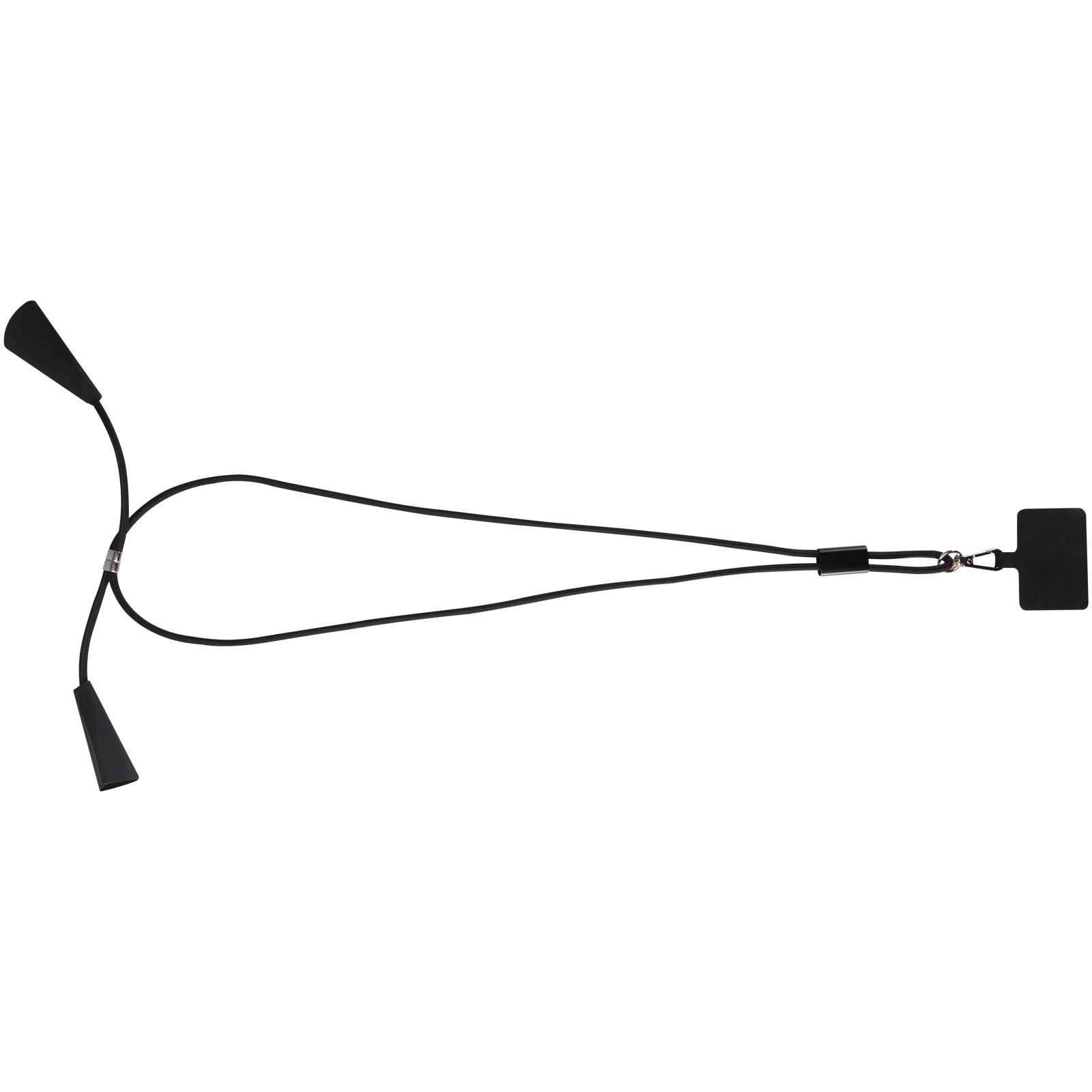 Funi 5 in 1 Lanyard Kabel aus recyceltem Kunststoff für Smartphones mit integrierter Datensynchronisierung und 100 W Schnelll