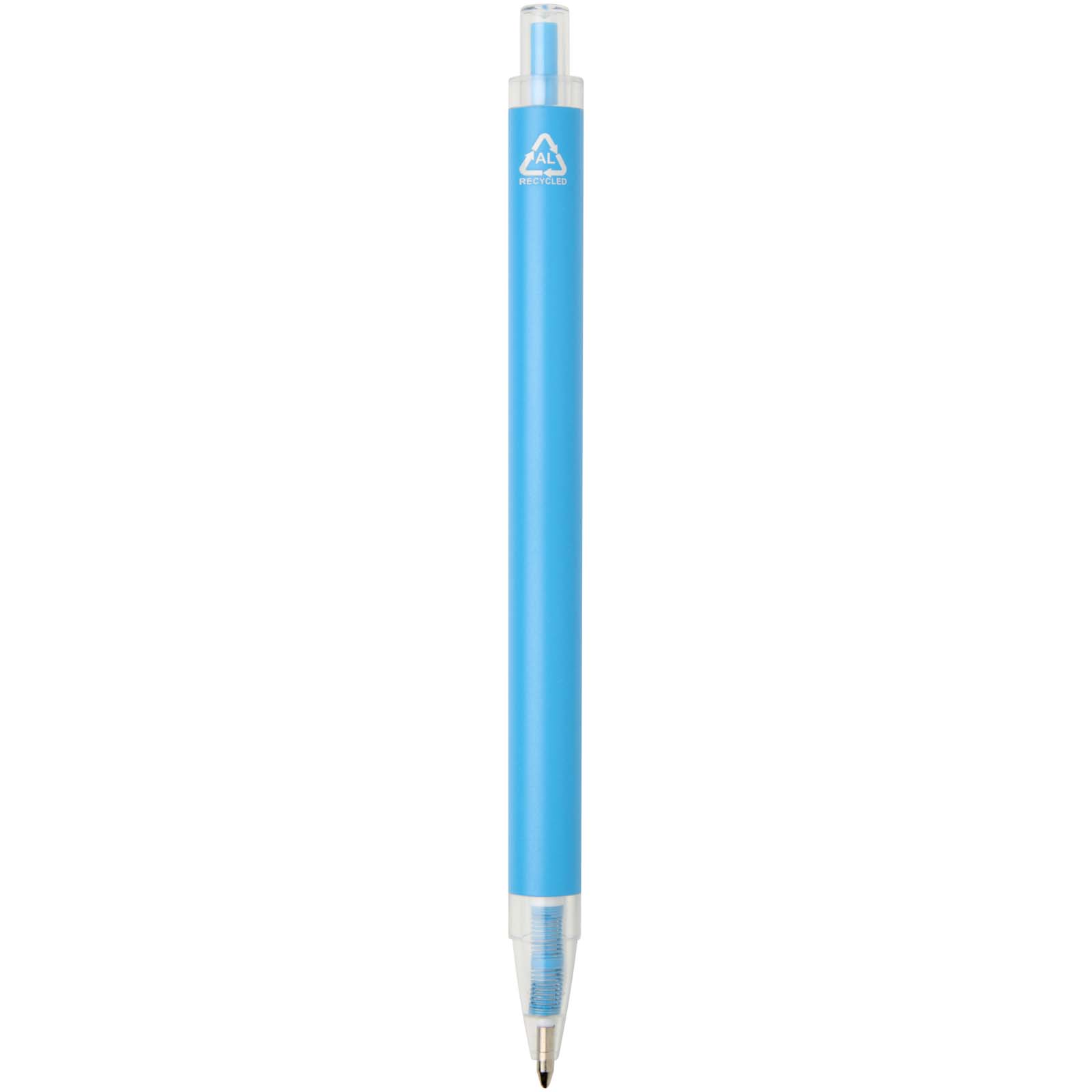 Spectrum Kugelschreiber aus recyceltem Aluminium blaue Tinte
