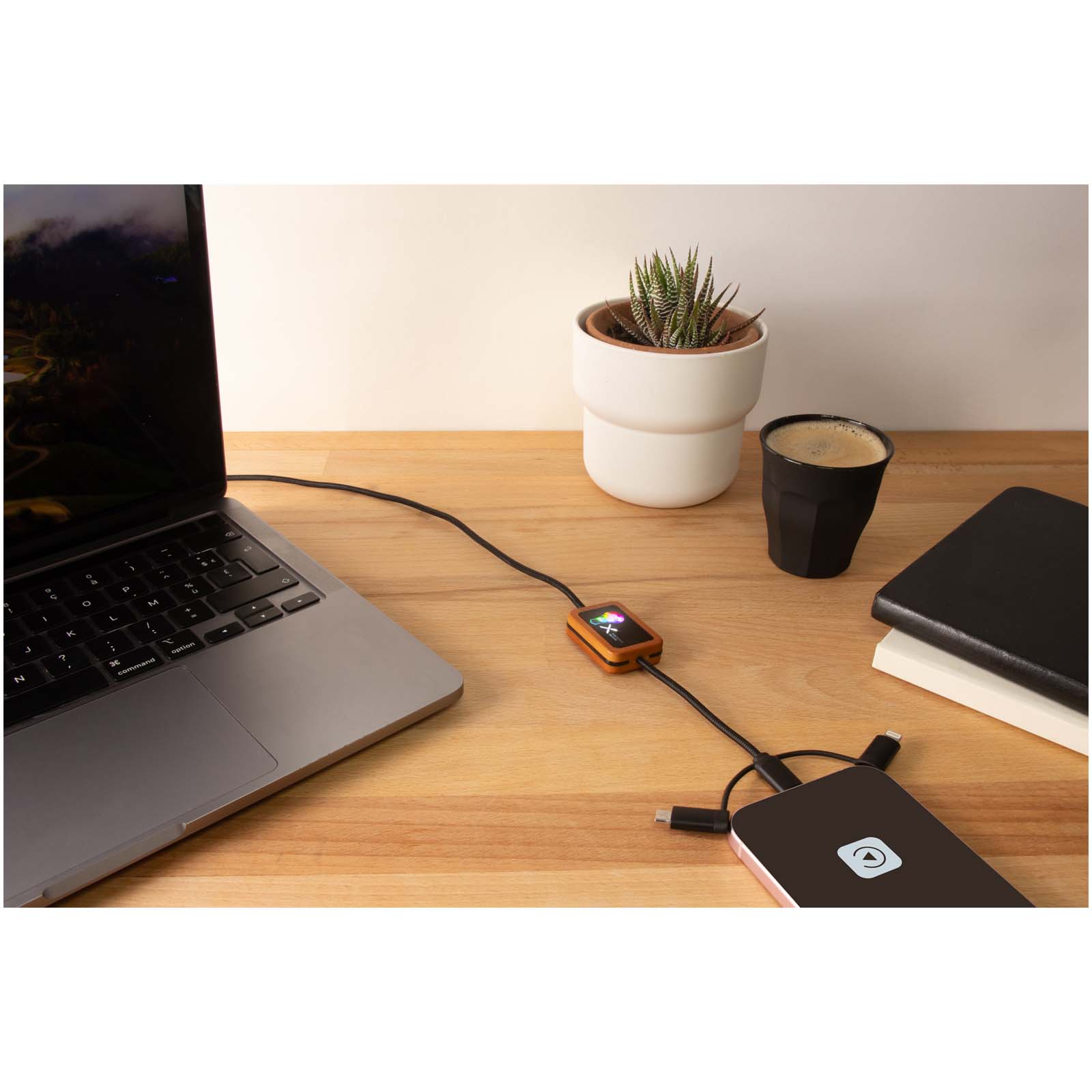 SCX.design C46 5-in-1 CarPlay-Kabel mit Leuchtlogo