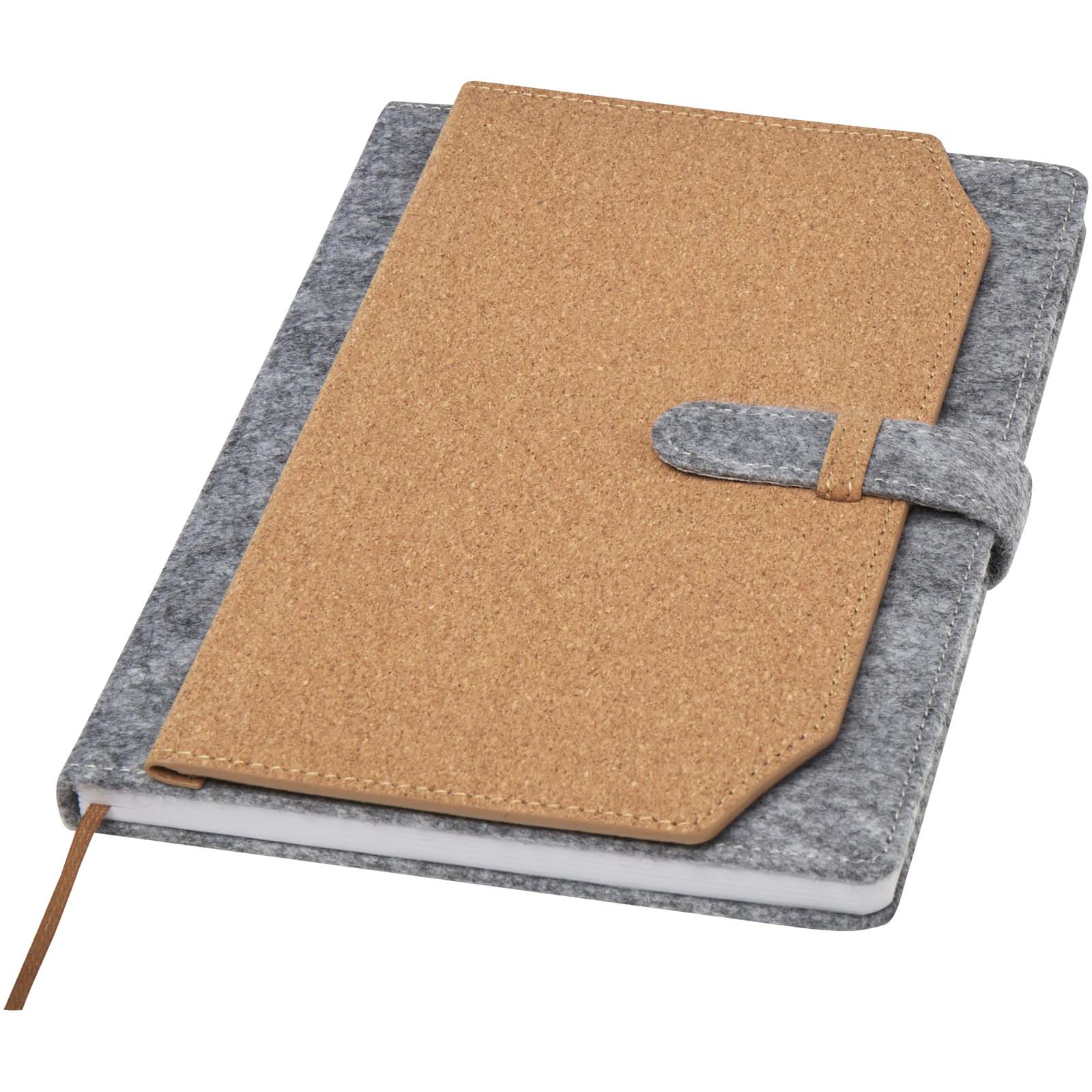 Viviana A5 Notizbuch aus recyceltem Filz und Kork Viviana A5 Notizbuch aus recyceltem Filz und Kork