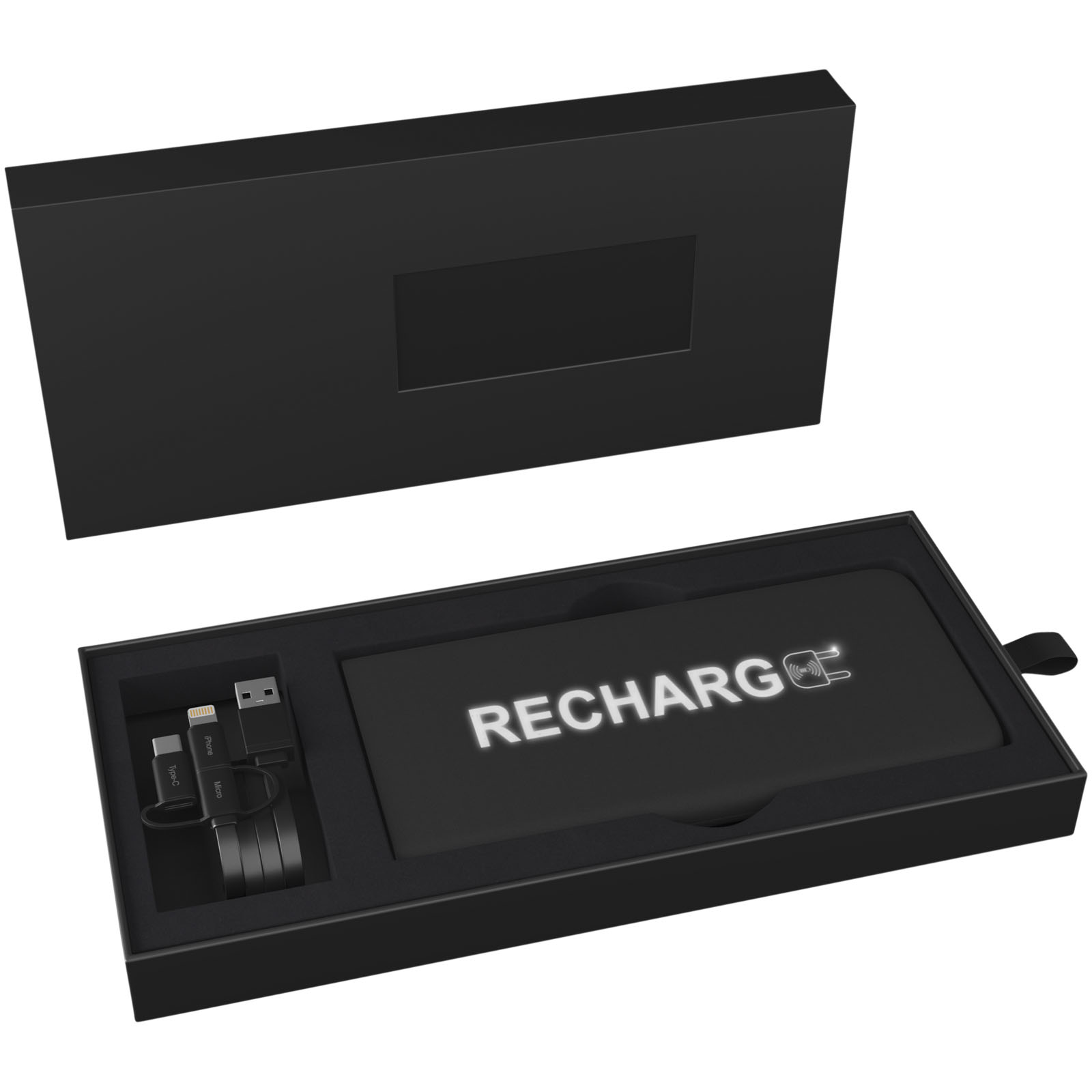 SCX.design P15 5000 mAh Powerbank mit Leuchtlogo