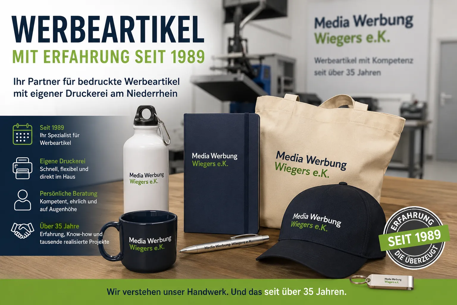 Werbeartikel mit Erfahrung seit 1989 – Warum Kompetenz den Unterschied macht