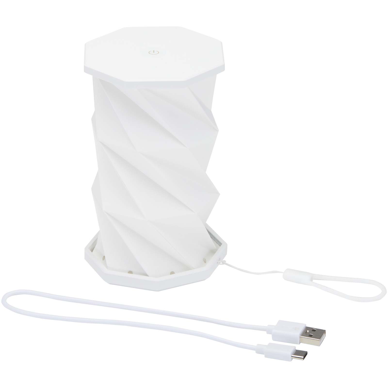 Celestia klappbare Tischlampe aus recyceltem Kunststoff