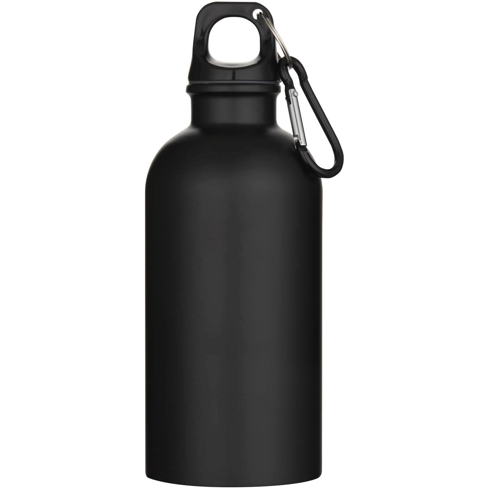 Oregon 400 ml matte RCS-zertifizierte einwandige Trinkflasche aus recyceltem Edelstahl mit Karabinerhaken