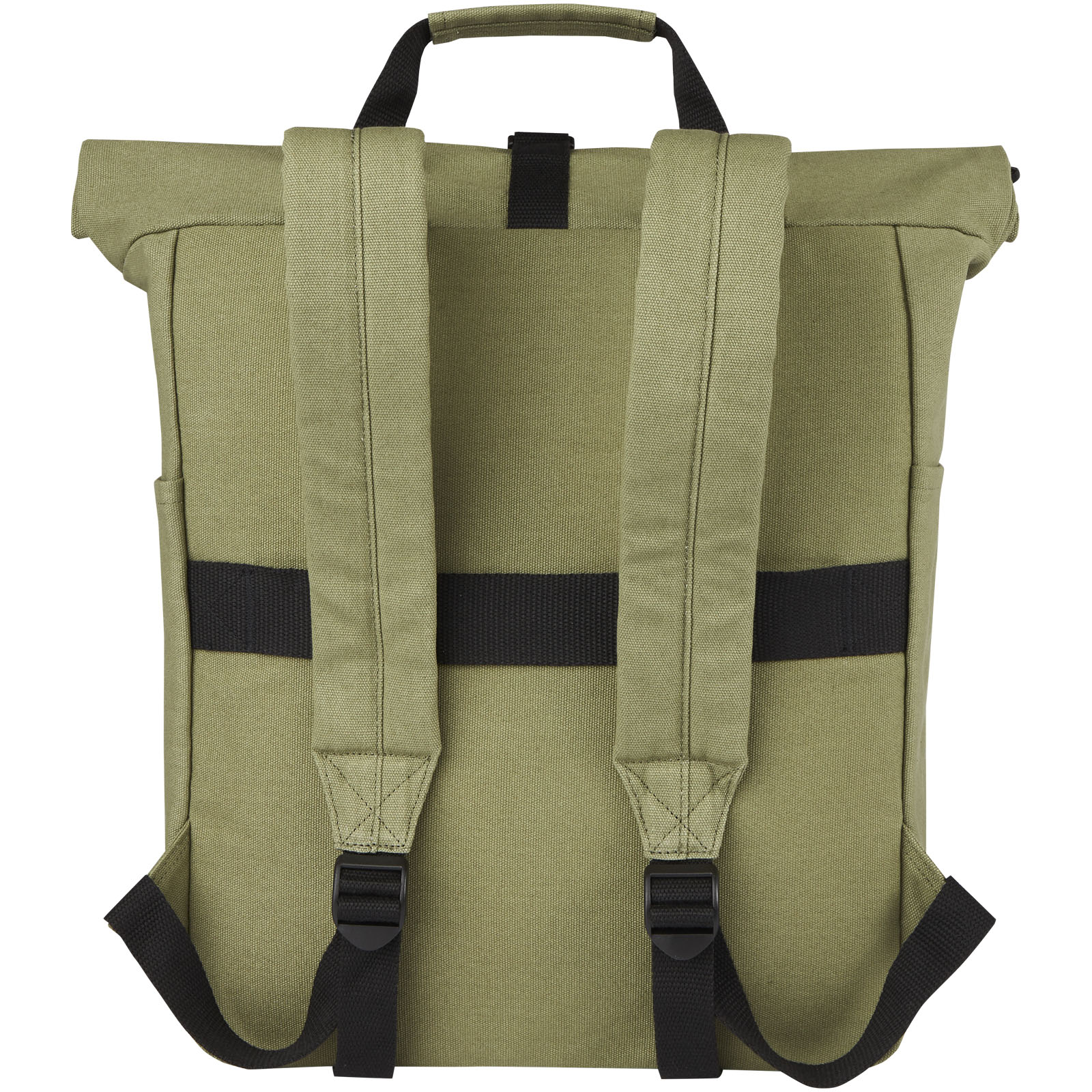 Joey 15" GRS Rolltop Laptoprucksack aus recyceltem Canvas 15 L