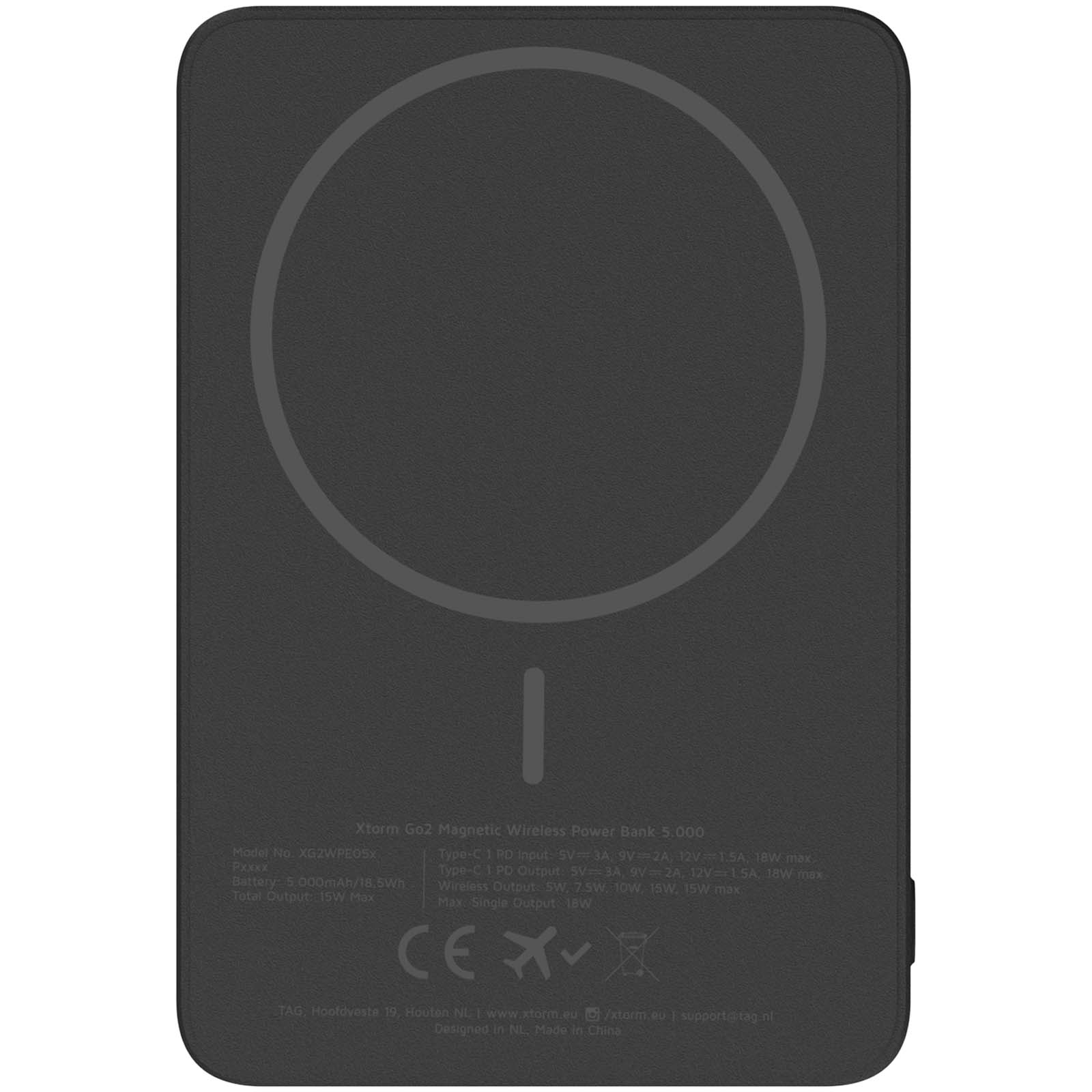 Xtorm Go2 15 W, 5000 mAh kabellose Powerbank