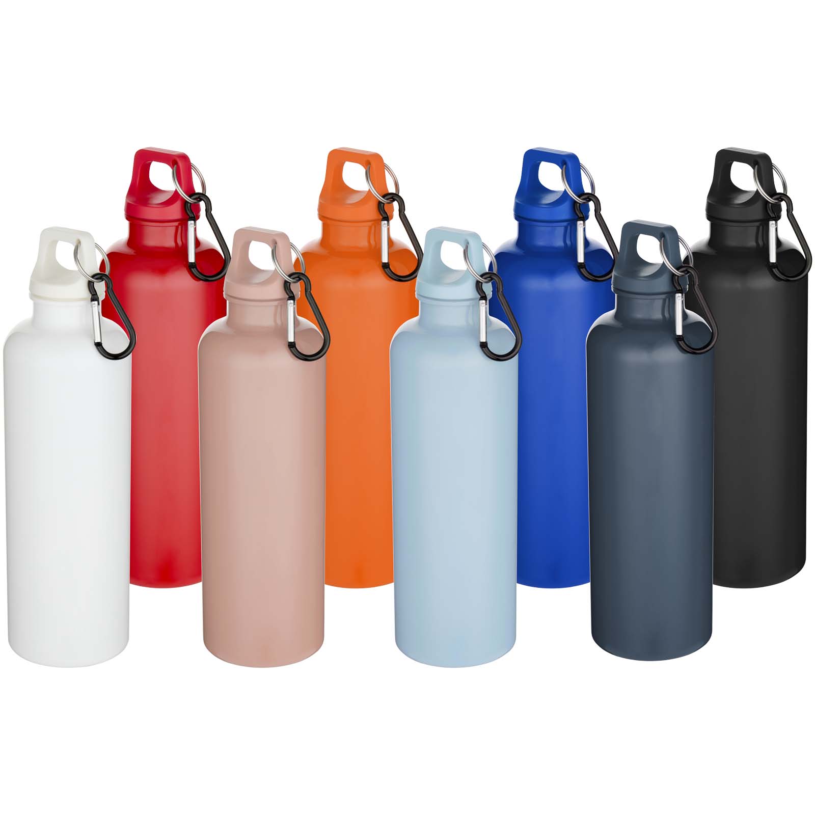 Oregon 750 ml einfarbige RS-zertifizierte Wasserflasche aus recyceltem Kunststoff mit Karabinerhaken  