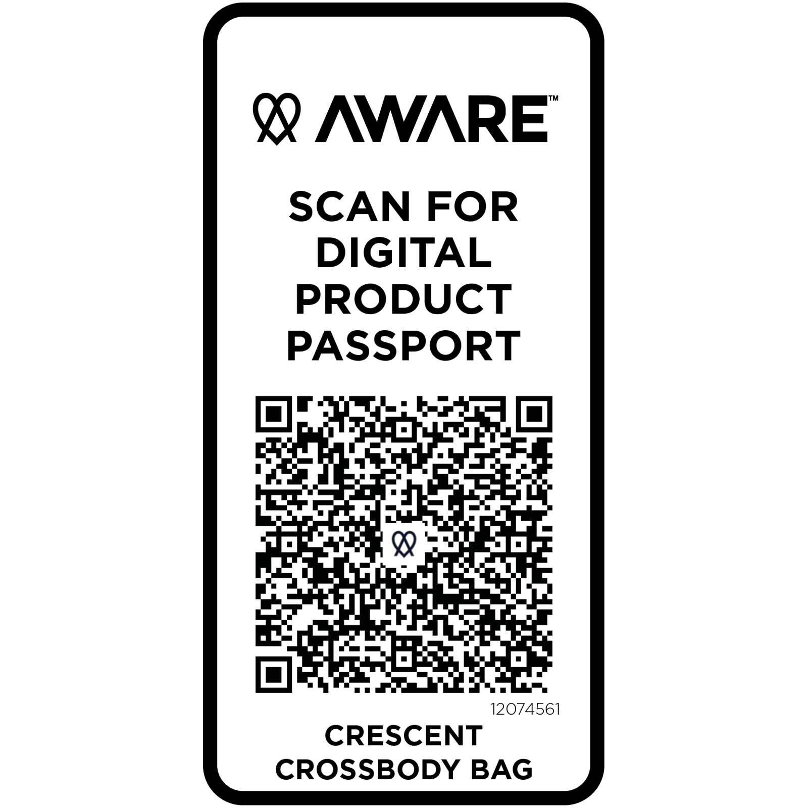 Crescent 500 g/m² Aware™ recycelte Umhängetasche