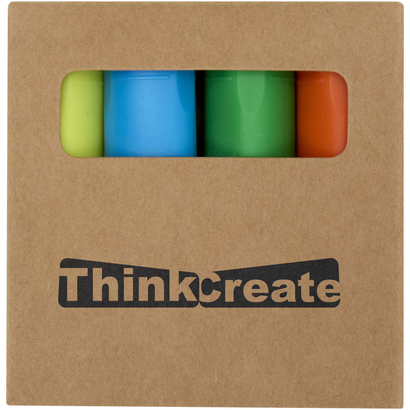 Mini Textmarker Set aus recyceltem Kunststoff