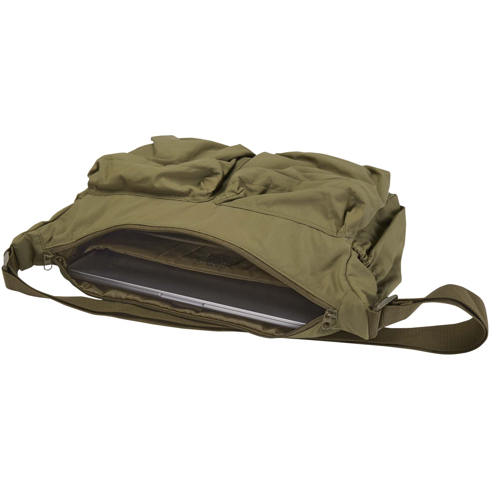 Calli 13" GRS Laptop Umhängetasche aus recyceltem Nylon