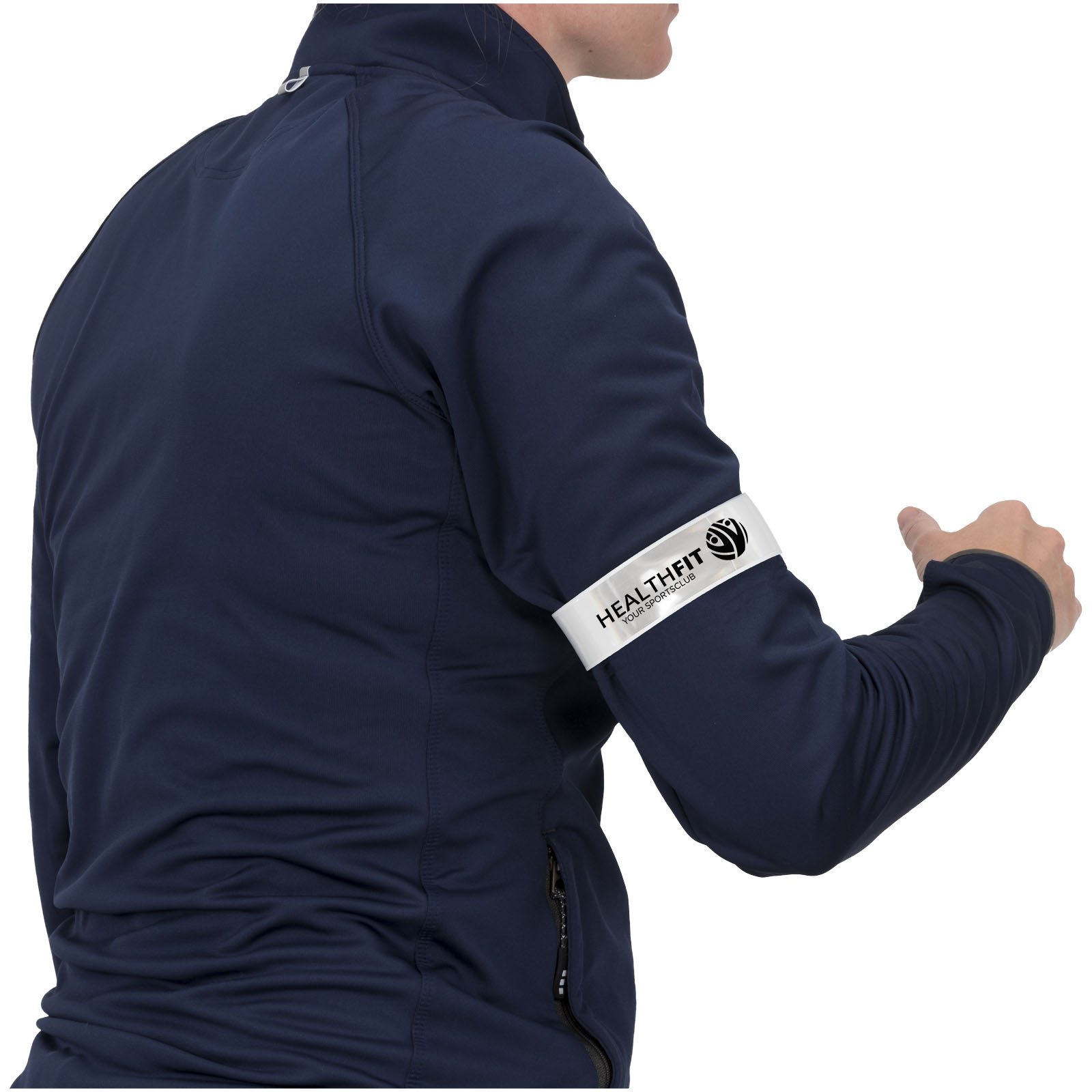 RFX™ Johan 38 cm reflektierendes PVC Sicherheits-Schnapparmband