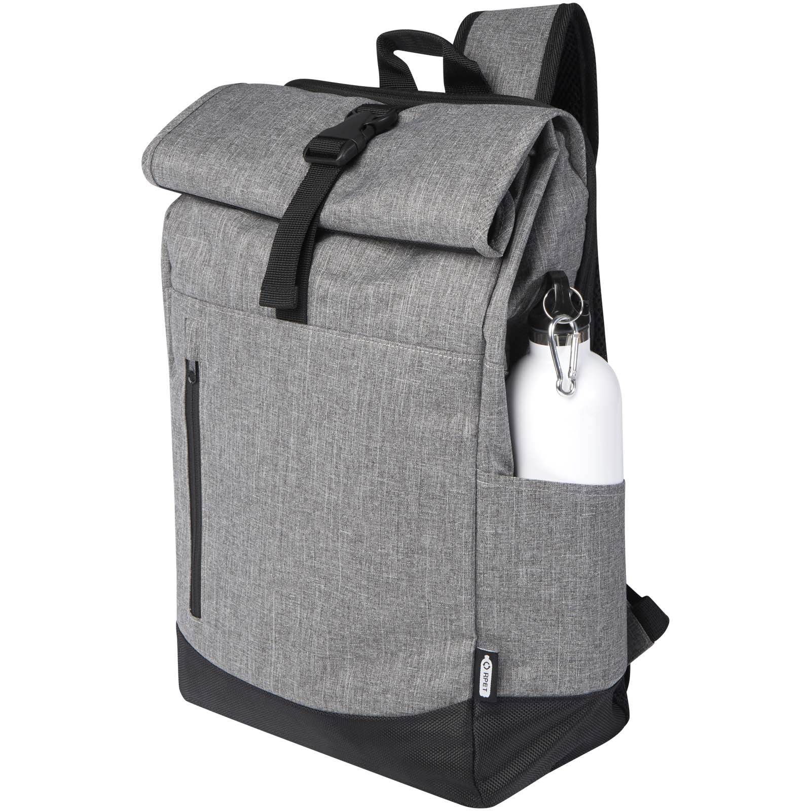 Libra 15,6" GRS recycelter Rolltop Laptop-Rucksack 12L