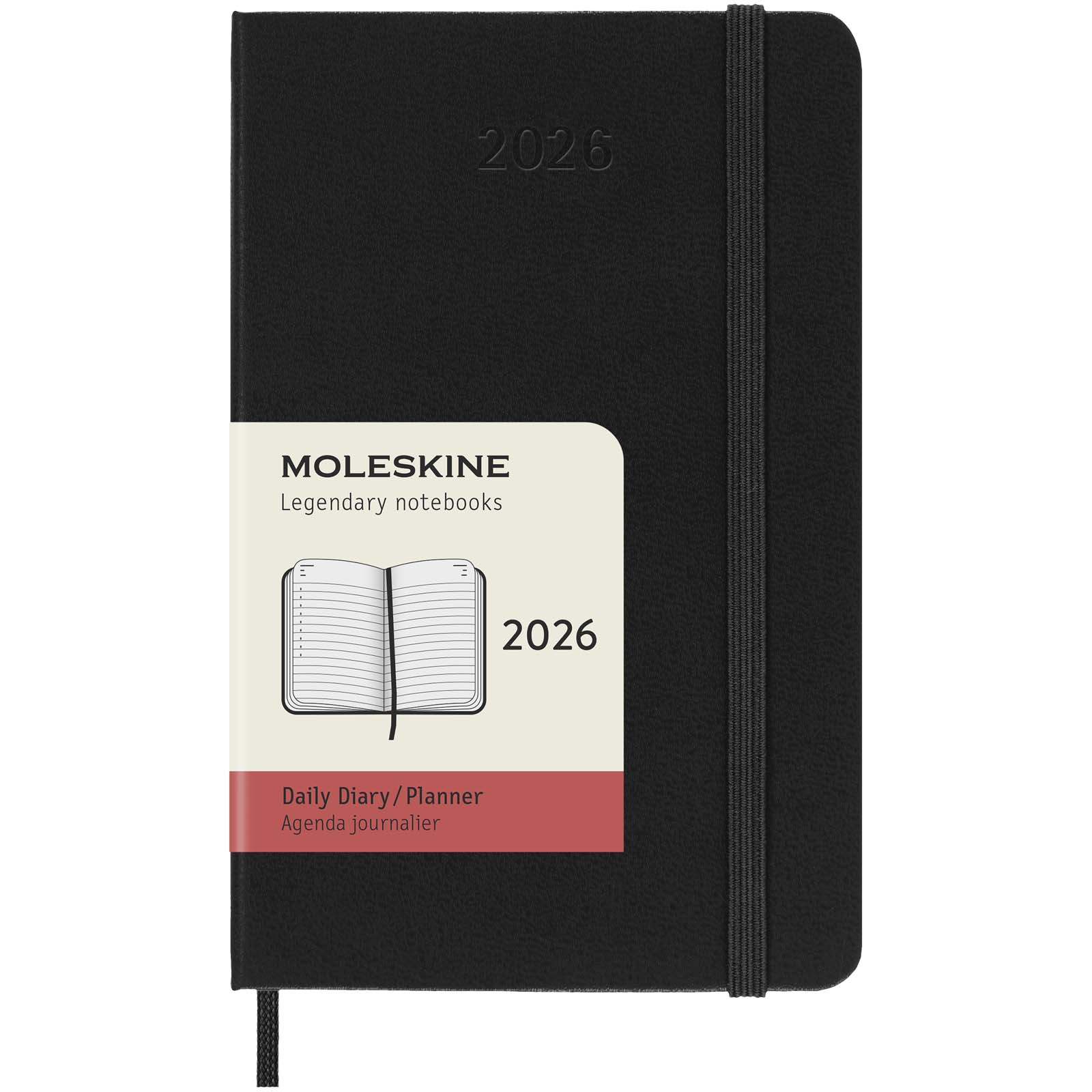 Moleskine Hardcover 12 Monate Tageskalender , Pocket-Format Moleskine Hardcover 12 Monate Tageskalender , Pocket-Format