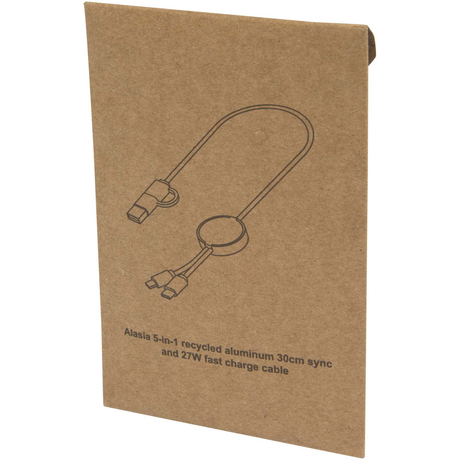 Alasia 30 cm 5-in-1 Kabel aus recyceltem Kunststoff für Datenübertragung und 27W Schnellladung