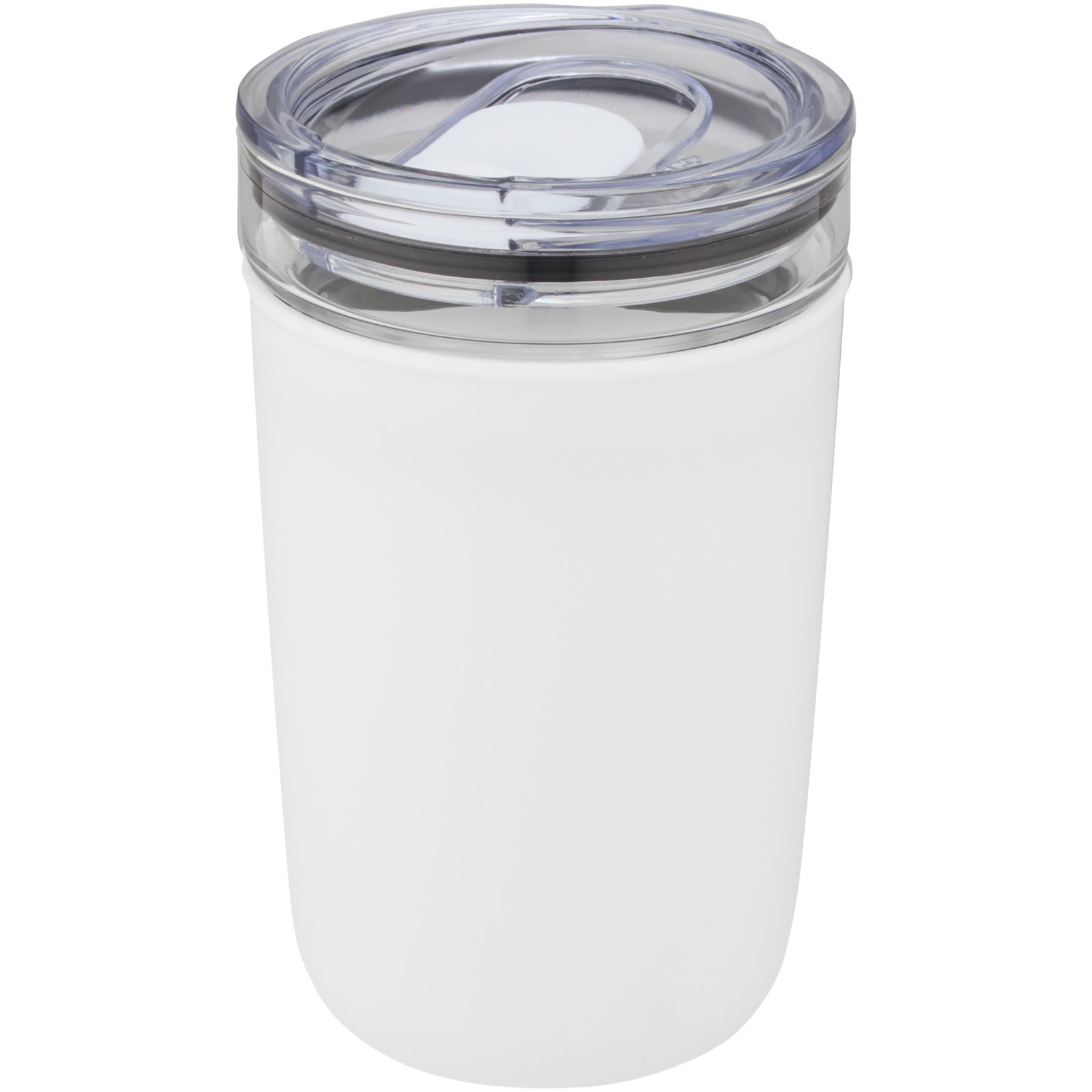 Bello 420 ml Glasbecher mit Außenwand aus recyceltem Kunststoff Bello 420 ml Glasbecher mit Außenwand aus recyceltem Kunststoff