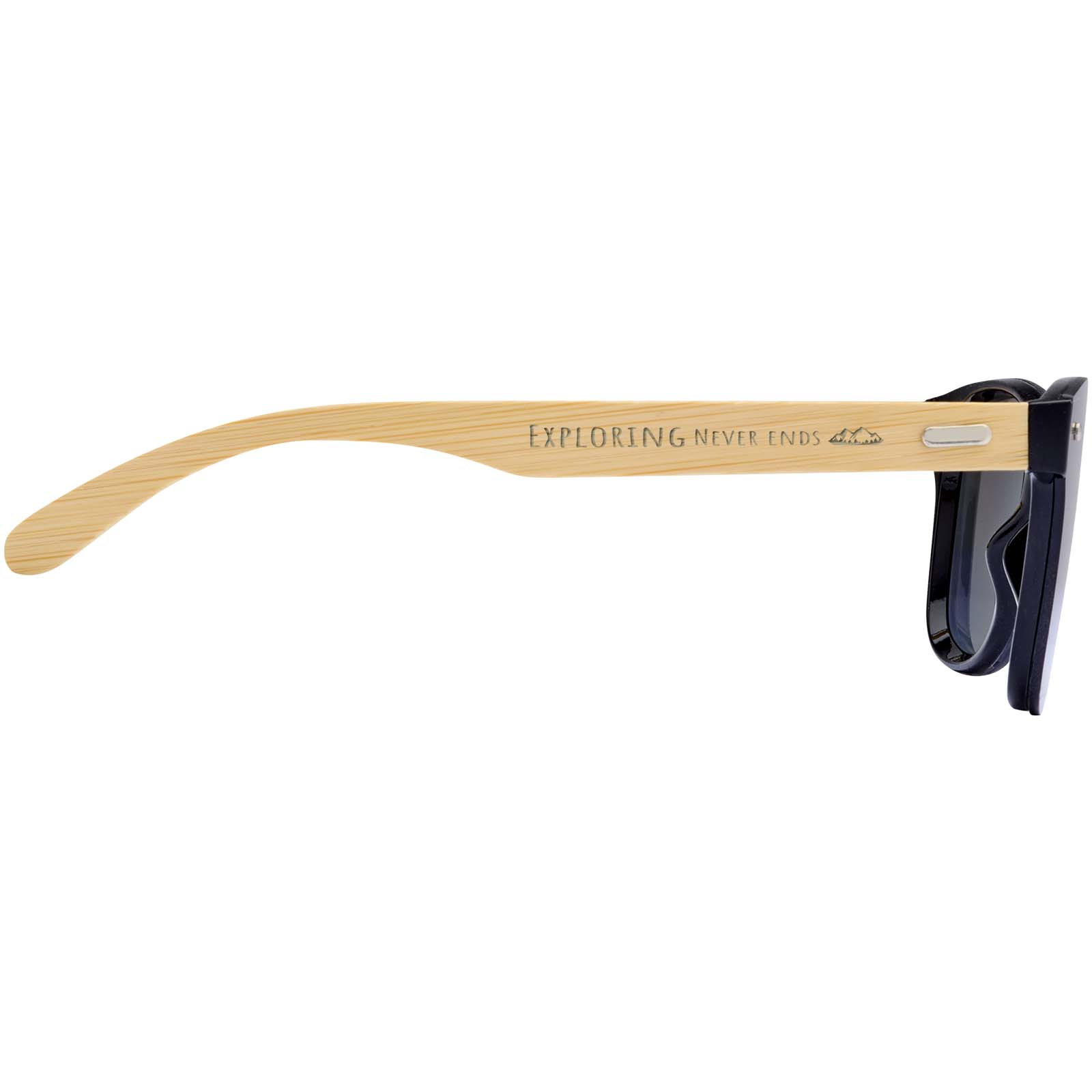 Tan Sonnenbrille mit Bambusbügeln